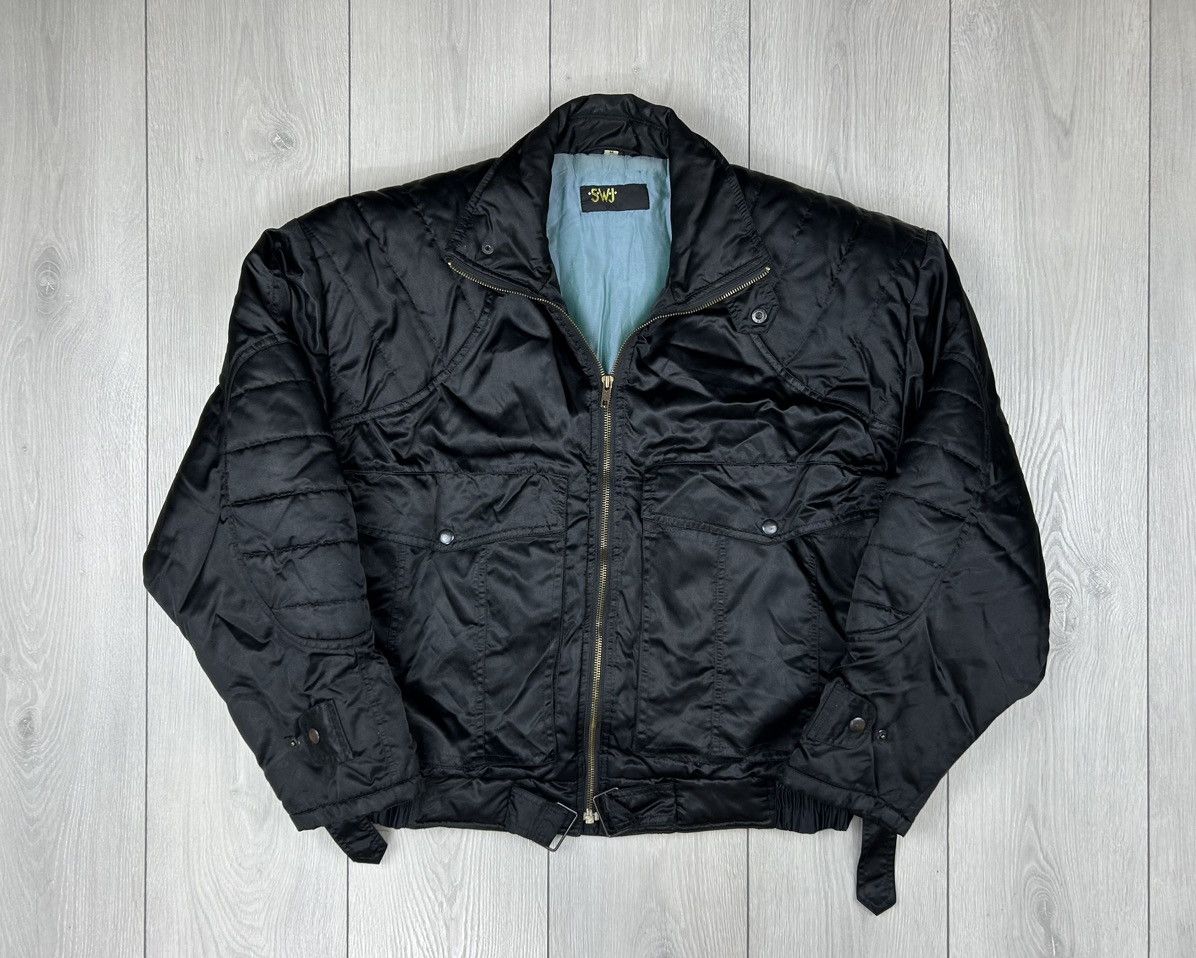 Vintage Vintage Bomber Jacket black size M - L Size US M / EU 48-50 / 2 - 1 Thumbnail
