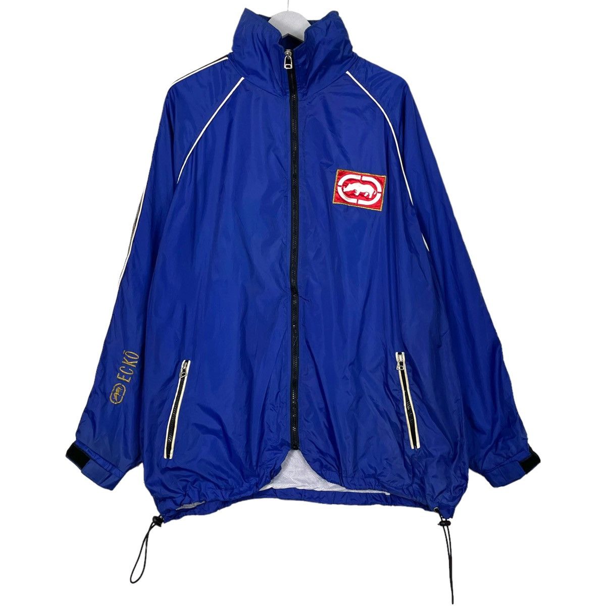 Ecko Unltd. × Japanese Brand × Rap Tees 💥90s ECKO BIG LOGO WINDBREAKER JACKET Size US XL / EU 56 / 4 - 1 Thumbnail