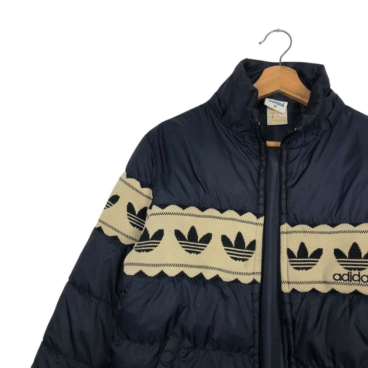 Adidas 🔥VINTAGE ADIDAD PUFFER JACKET QUILTED FULL PRINT Size US M / EU 48-50 / 2 - 9 Thumbnail