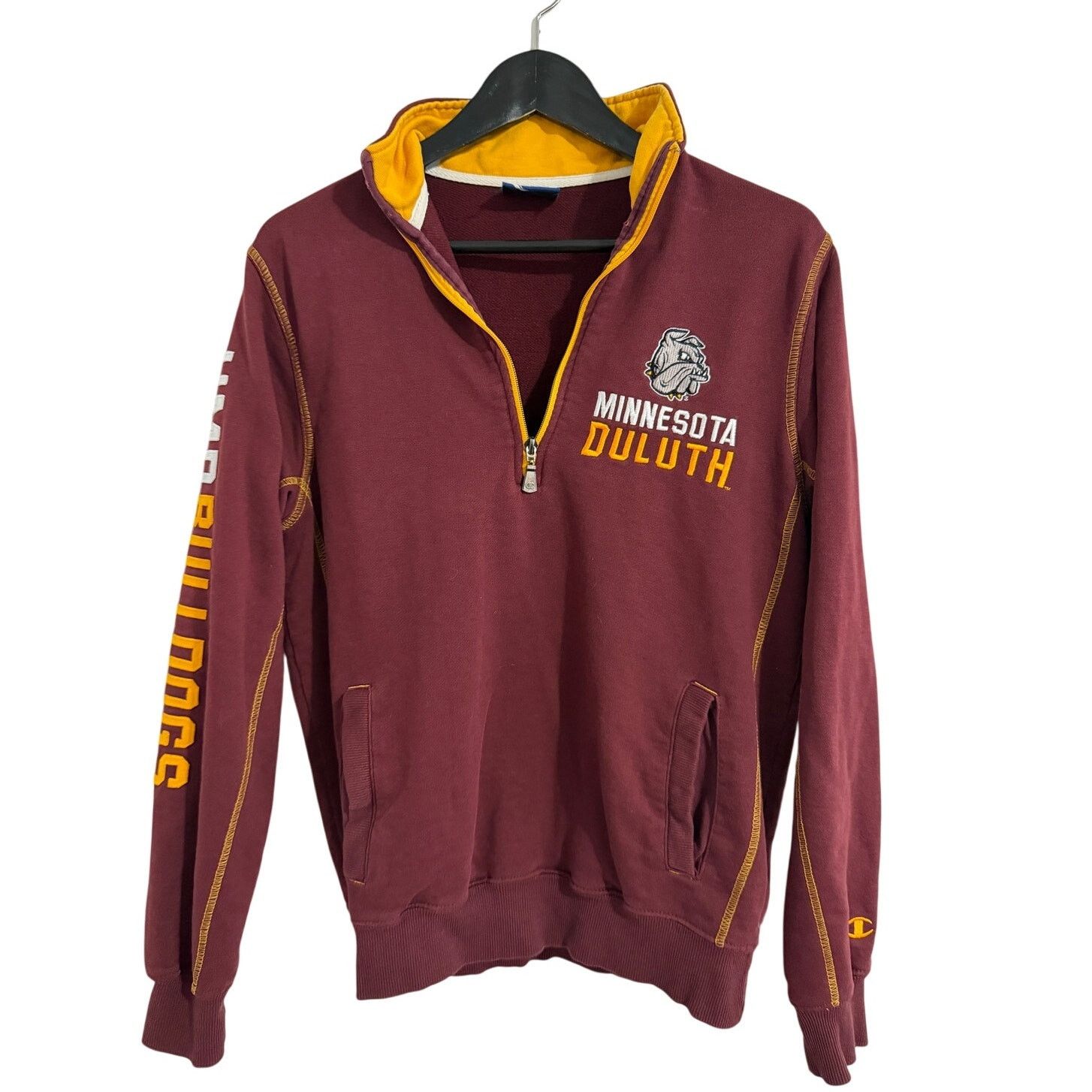 Champion UMD Bulldogs Stitched Champion 1/4-Zip Sweatshirt Size Small Size US S / EU 44-46 / 1 - 1 Thumbnail