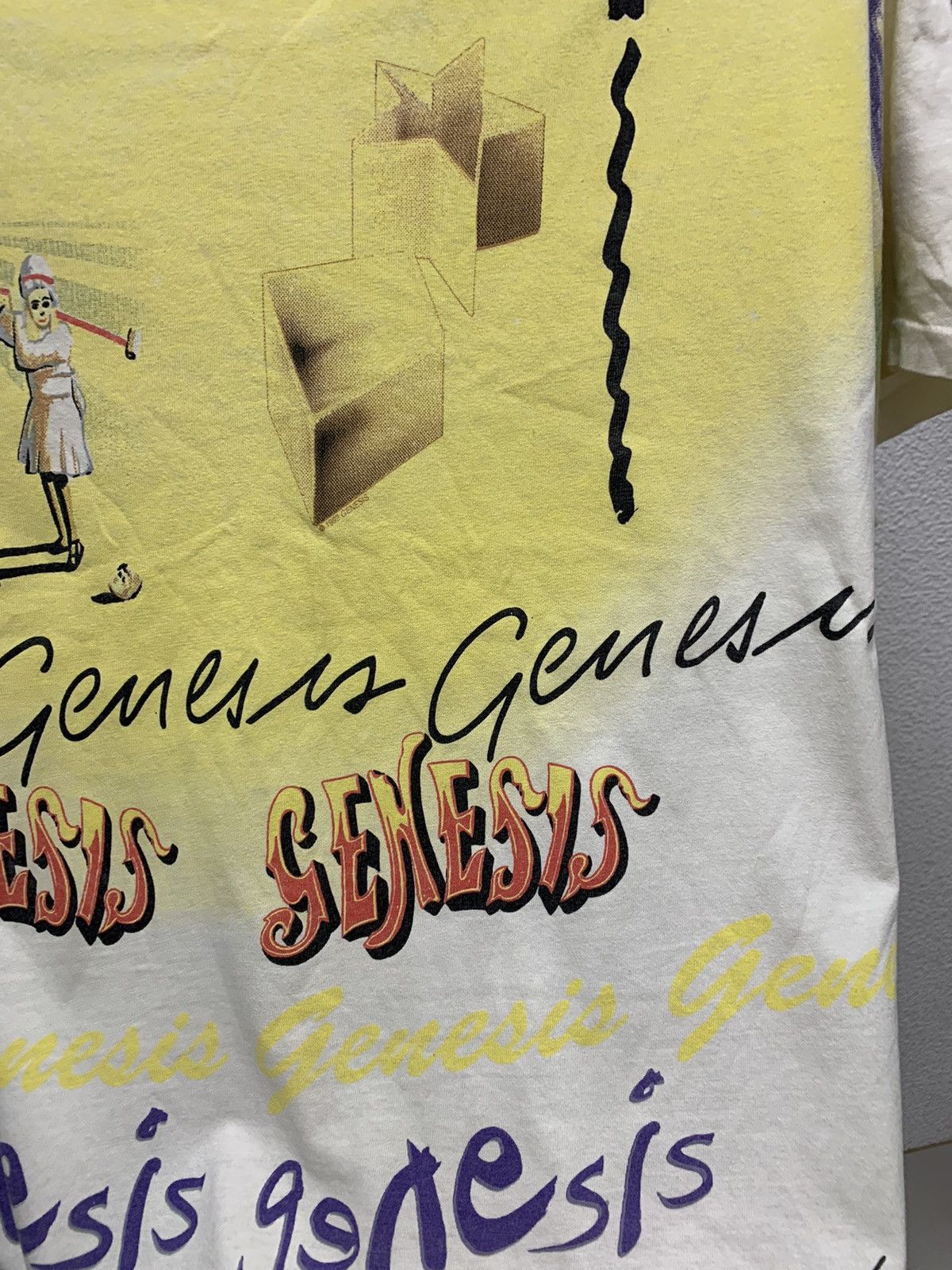 Band Tees Genesis 1992 fullprint single t-shirt M sz made in Usa tour Size US M / EU 48-50 / 2 - 7 Thumbnail