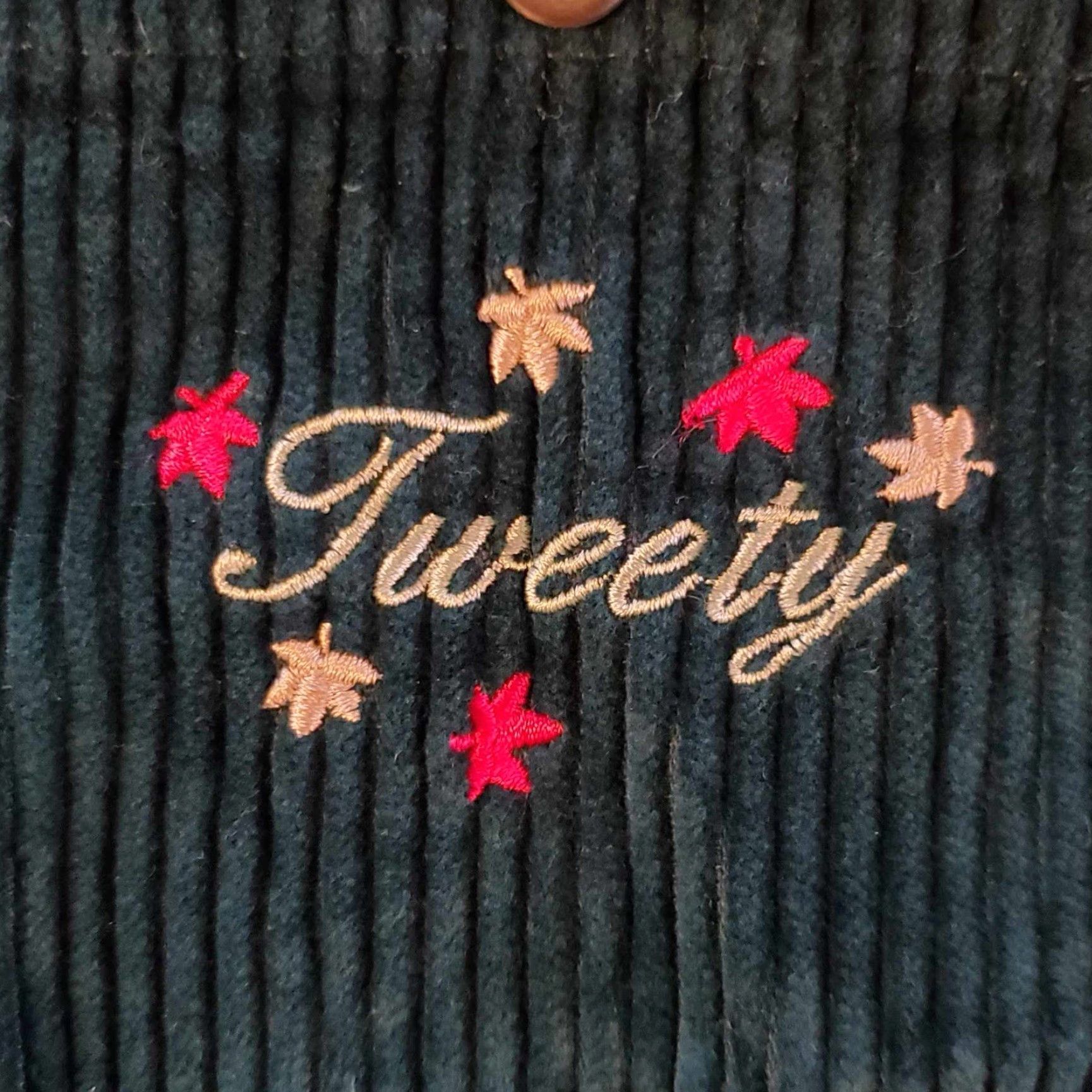 Vintage VINTAGE Tweety Bird Green Corduroy Button-Down Shacket Shirt Jacket L Womens 90s Casual Fall Winter Size L / US 10 / IT 46 - 7 Thumbnail