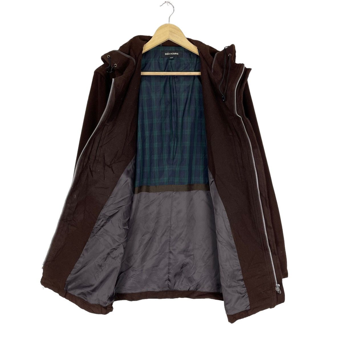Yohji Yamamoto ☀️INED HOMME HOODIE WOOL ZIPPER JACKET Size US M / EU 48-50 / 2 - 7 Thumbnail