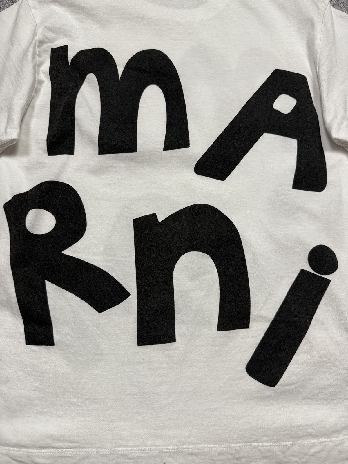 Marni MARNI Big Overlogo Crazy White Tee Size US S / EU 44-46 / 1 - 5 Thumbnail