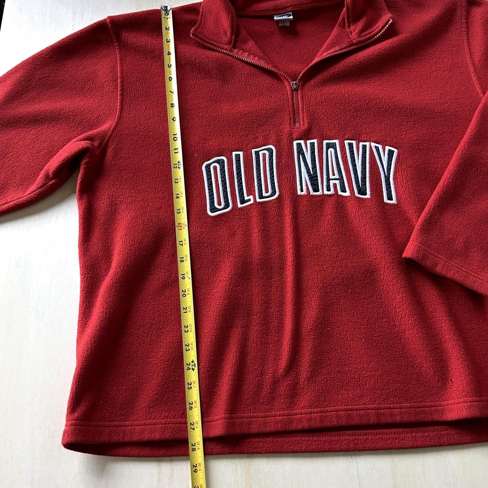 Old Navy Y2K Old Navy Sweatshirt Mens 2XL Red Fleece 1/4 Zip Pullover Logo Size US XXL / EU 58 / 5 - 5 Thumbnail