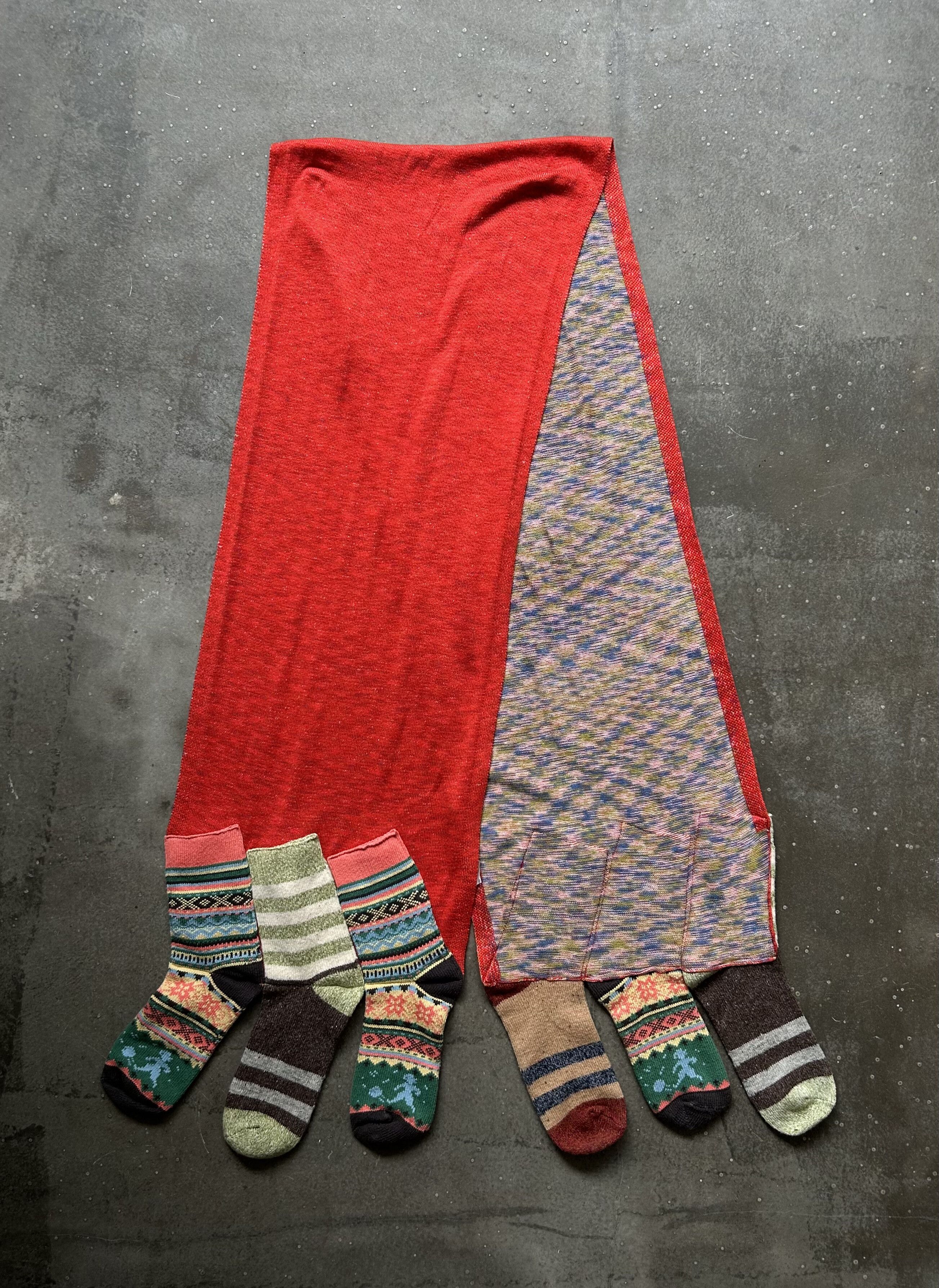 Ne-Net Unique Sock-Panel Scarf Wrap Size ONE SIZE - 1 Thumbnail