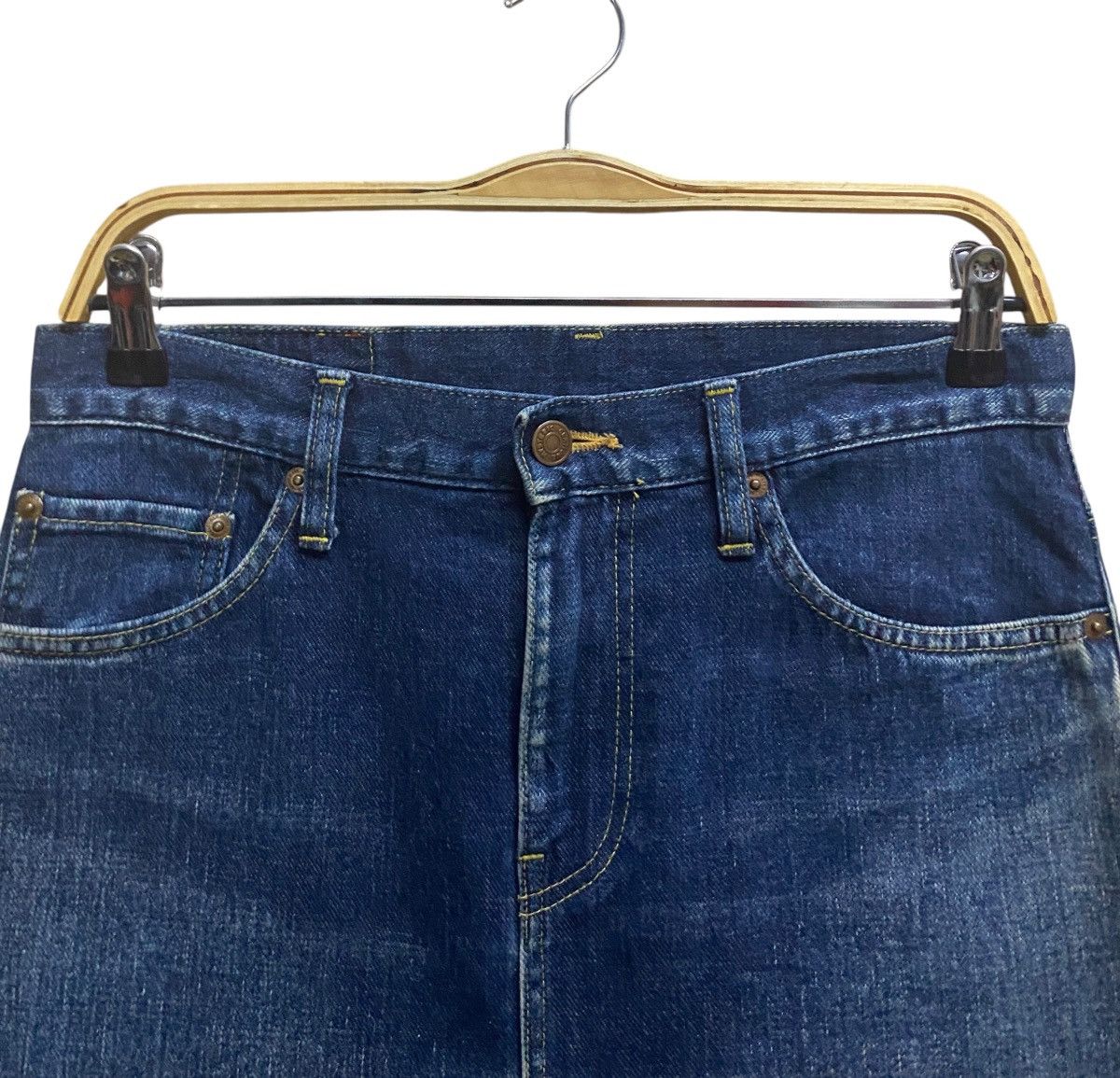 Hysteric Glamour Vintage Japanese Brand Hysteric Glamour Denim Skirt 1990s Size 24" / US 00 / IT 34 - 6 Thumbnail