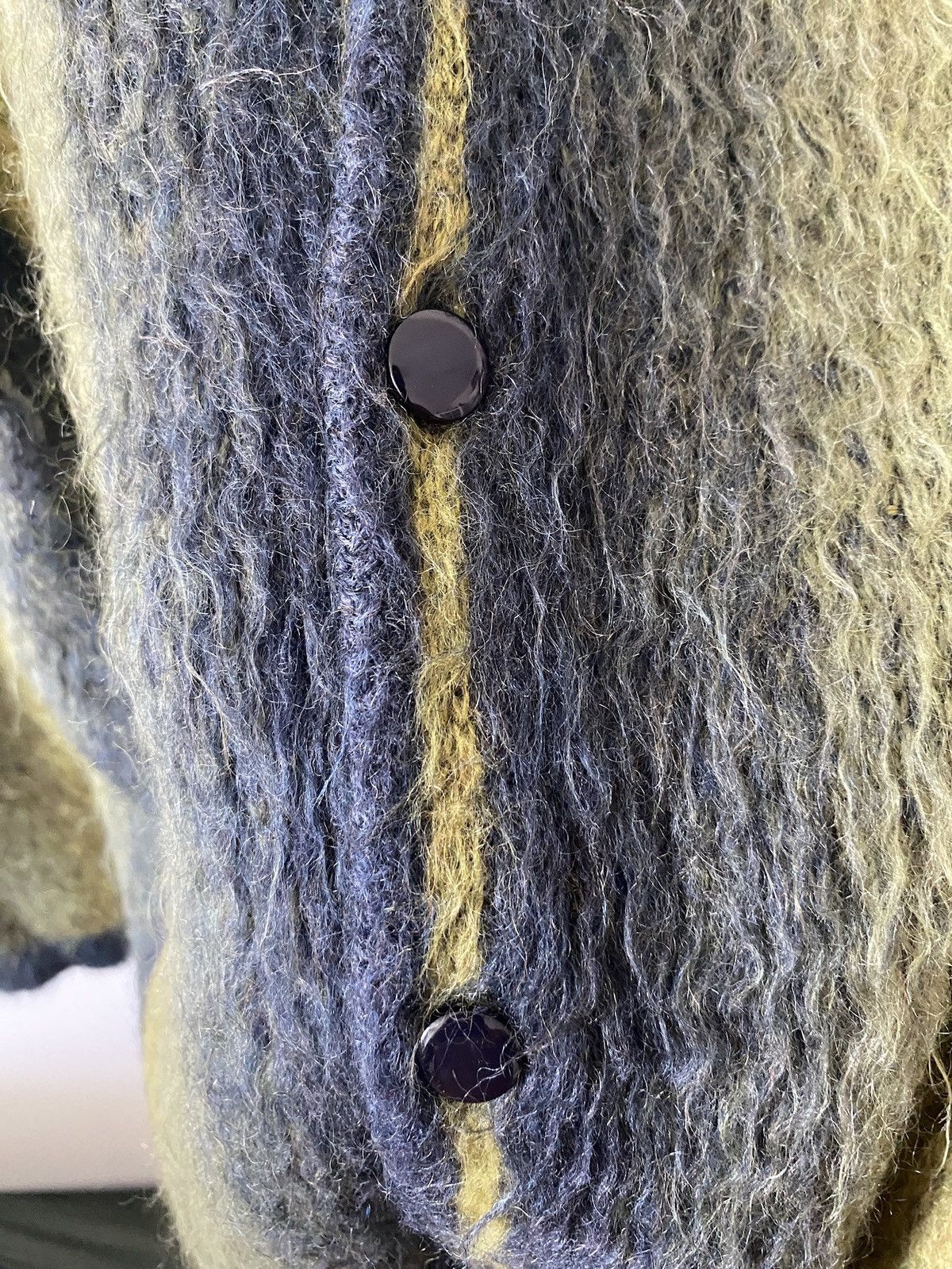Needles Needles x Beams Plus Green Mohair Cardigan Size US M / EU 48-50 / 2 - 7 Thumbnail
