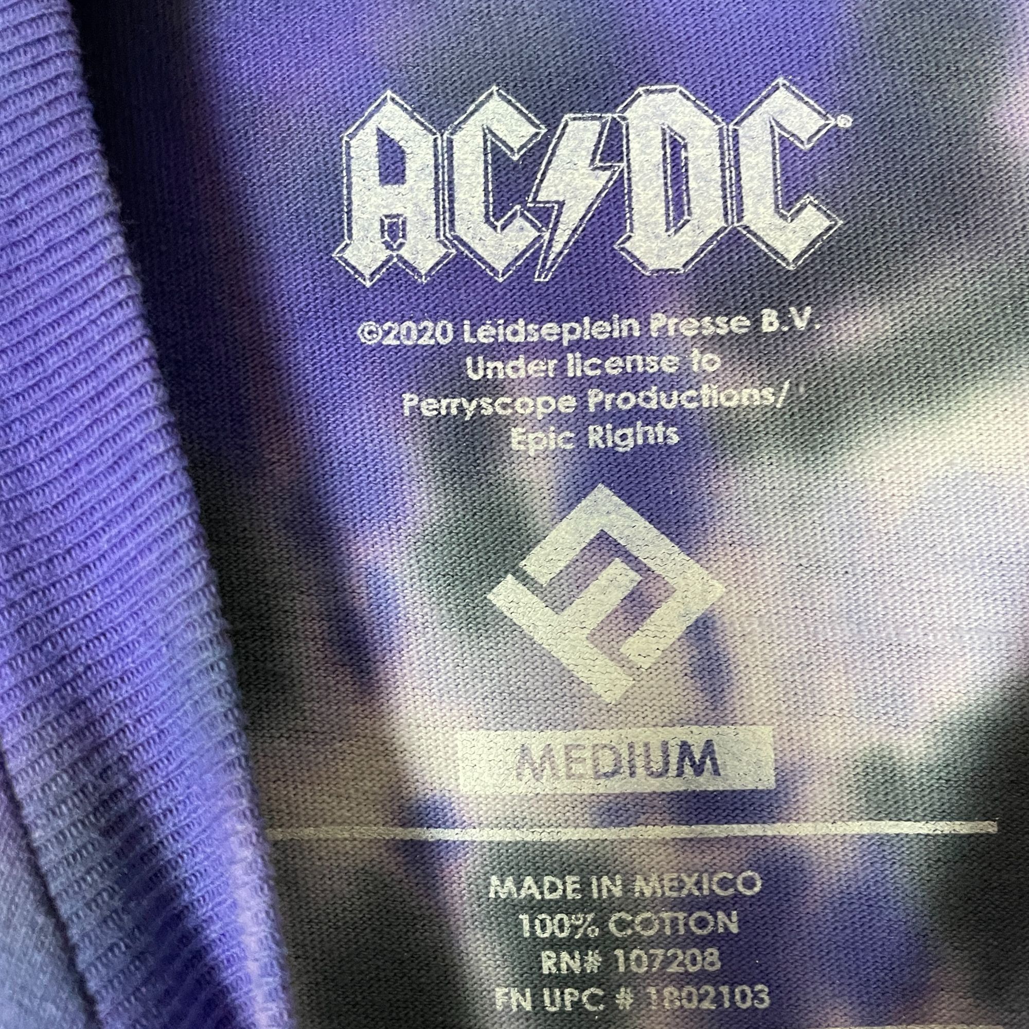 AC/DC AC/DC, Money Talks, Tie-Dye Rock T-shirt size Medium Size US M / EU 48-50 / 2 - 2 Thumbnail