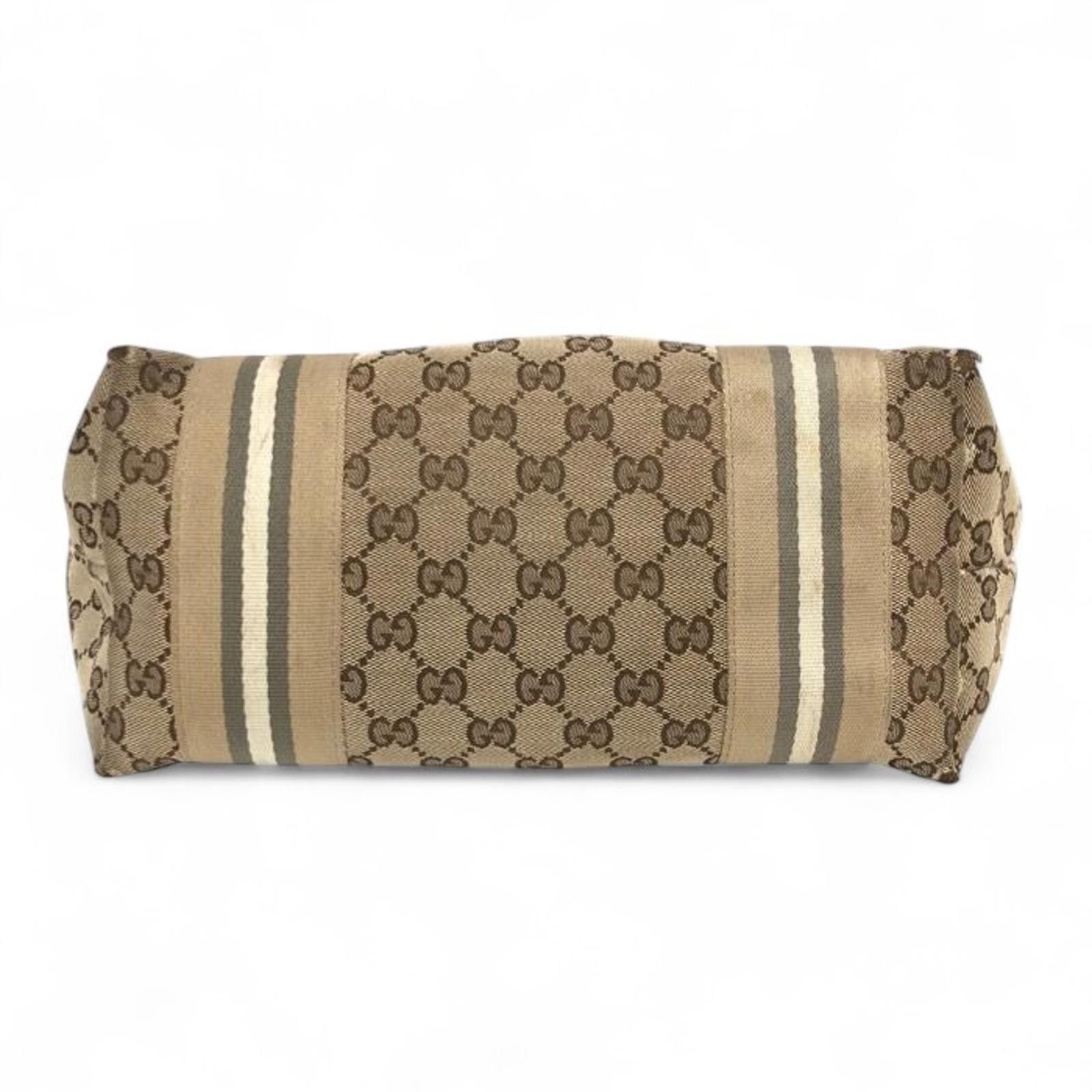 Gucci Gucci - Beige and Yellow GG Canvas Tote Bag Size ONE SIZE - 8 Thumbnail