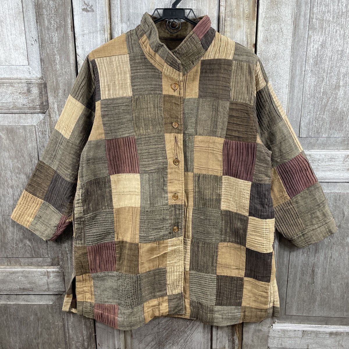Japanese Brand × Vintage Vintage Japanese Traditional Patchwork Jacket Size US M / EU 48-50 / 2 - 1 Thumbnail