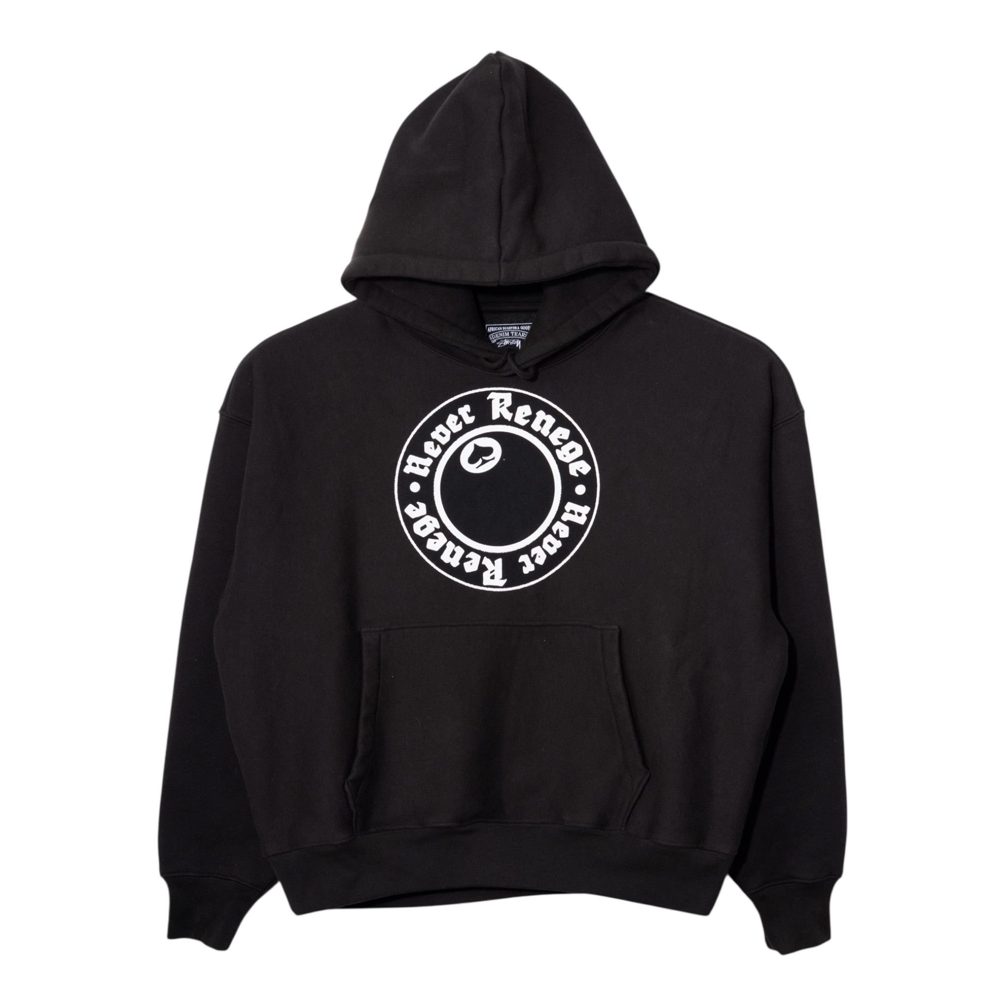 DENIM TEARS x Stussy Never Renege Hooded Sweatshirt Black Size US S / EU 44-46 / 1 - 1 Thumbnail