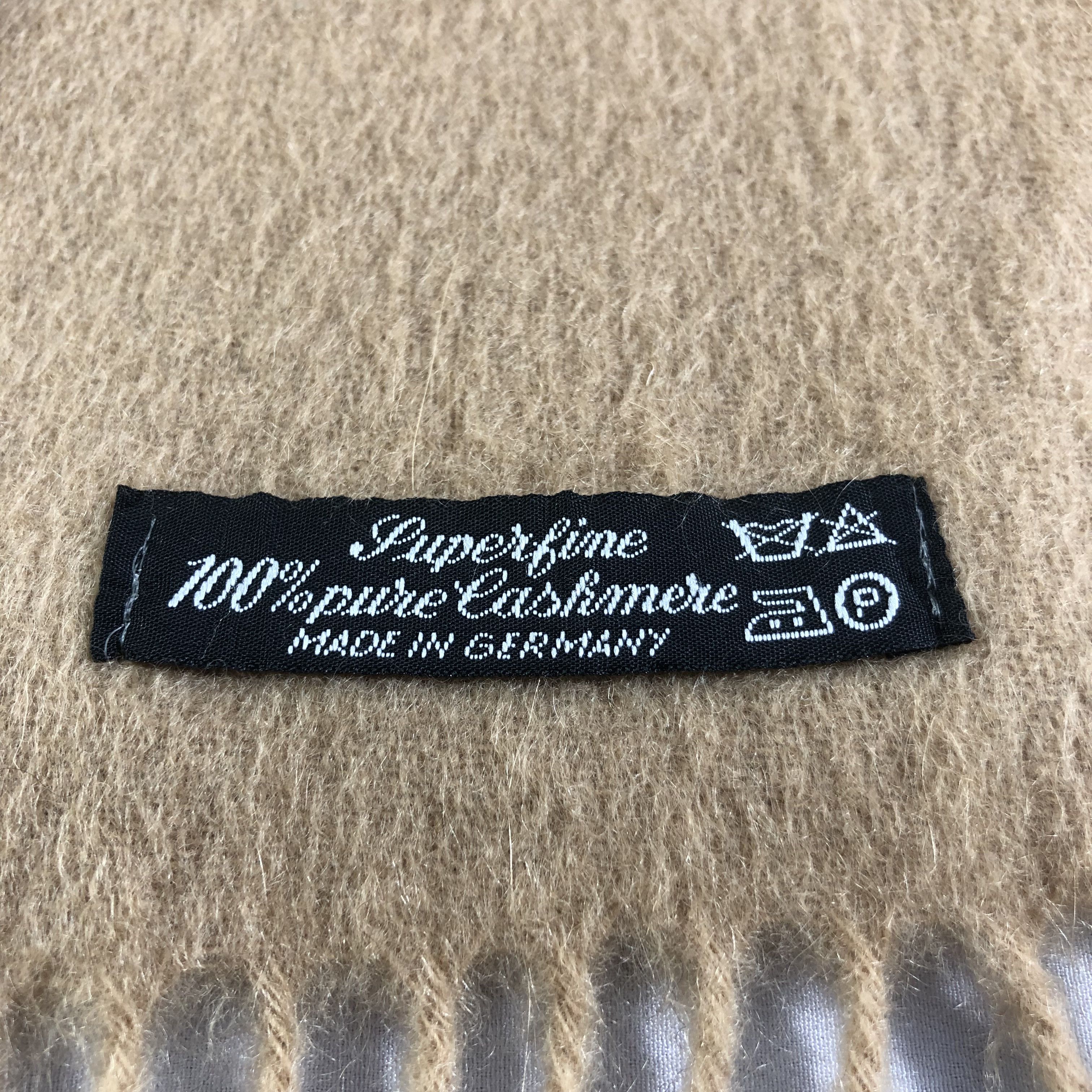 Vintage Harlington London Tan Cashmere Scarf Muffler V1517 Size ONE SIZE - 5 Thumbnail