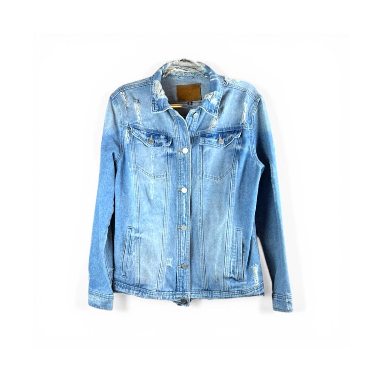 Other BBJ Los Angeles Distressed Denim Jacket Graphic Trucker M Size M / US 6-8 / IT 42-44 - 2 Thumbnail