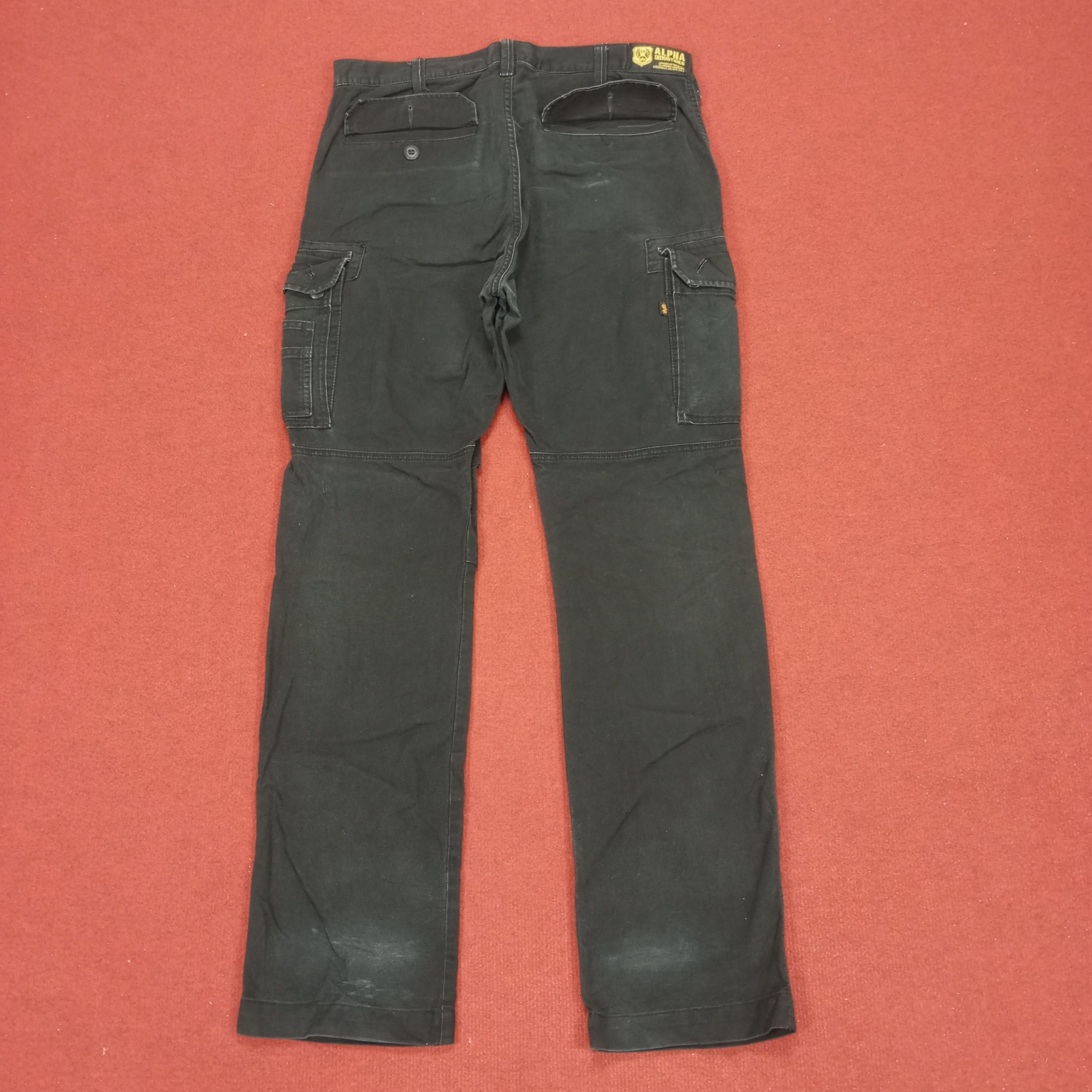 Alpha Industries × Vintage Alpha Industries Cargo Pants Streetwear Skater Style Size US 34 / EU 50 - 4 Thumbnail