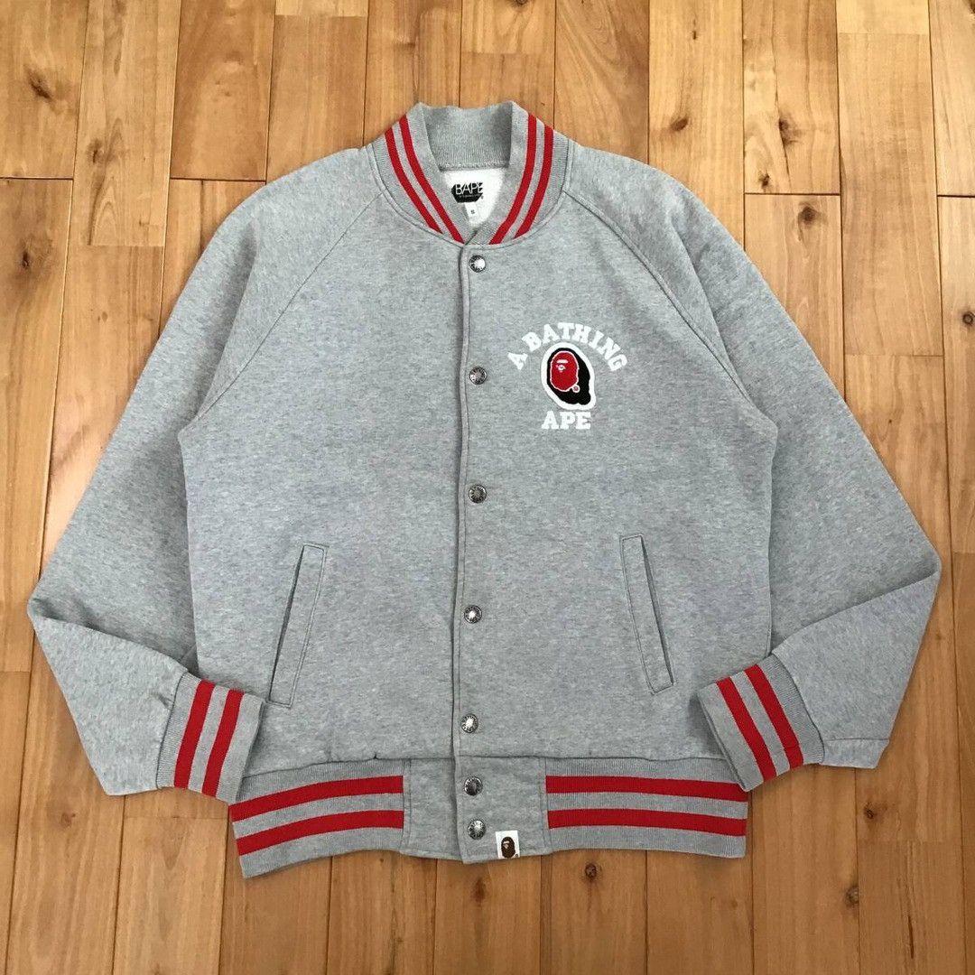 Bape BAPE LOGO Sweat varsity jacket a bathing ape NIGO Size US S / EU 44-46 / 1 - 2 Thumbnail