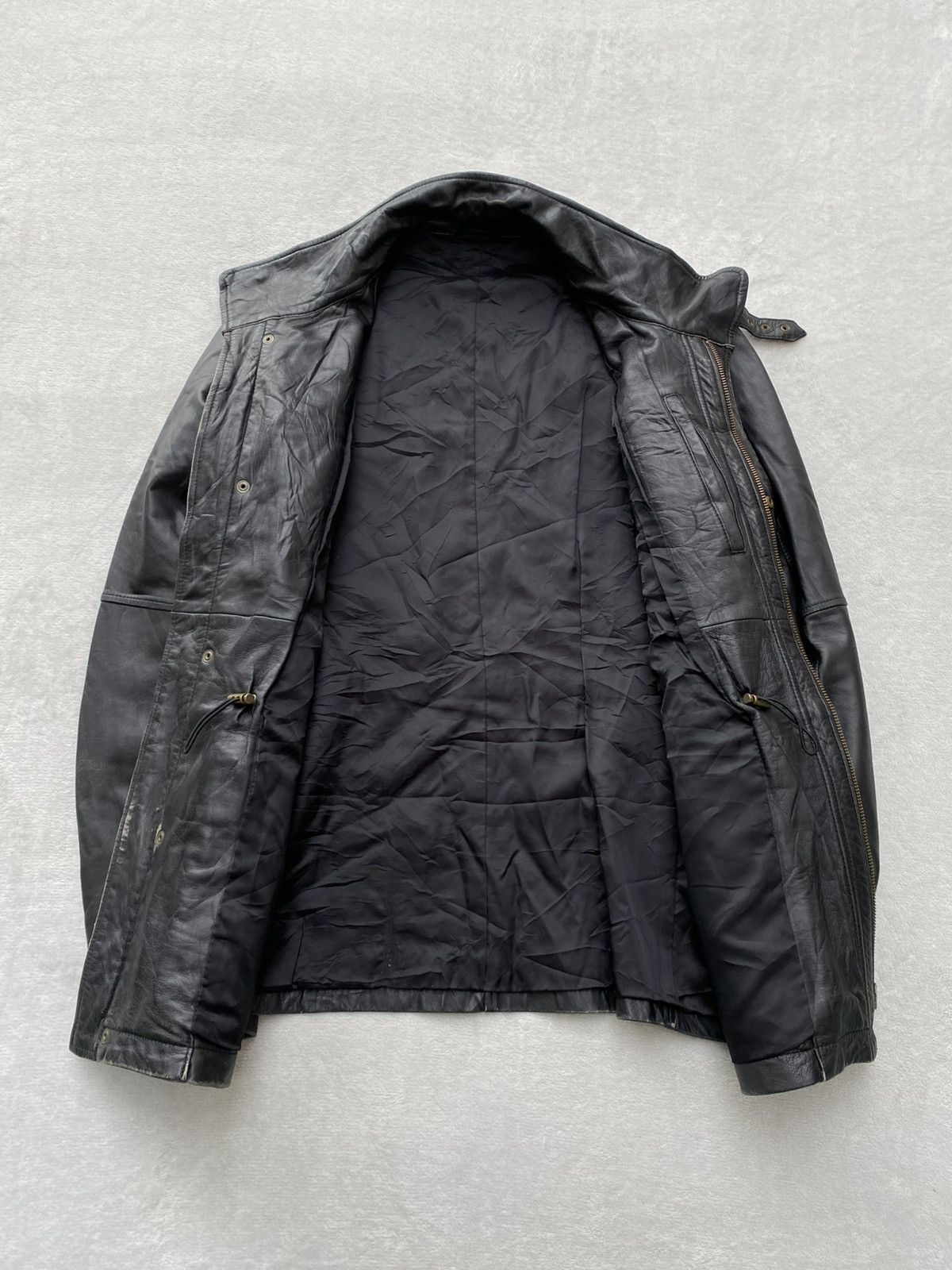 Japanese Brand 90s- Gotairiku- Onward Kashiyama- Utility Leather Jacket Size US M / EU 48-50 / 2 - 8 Thumbnail