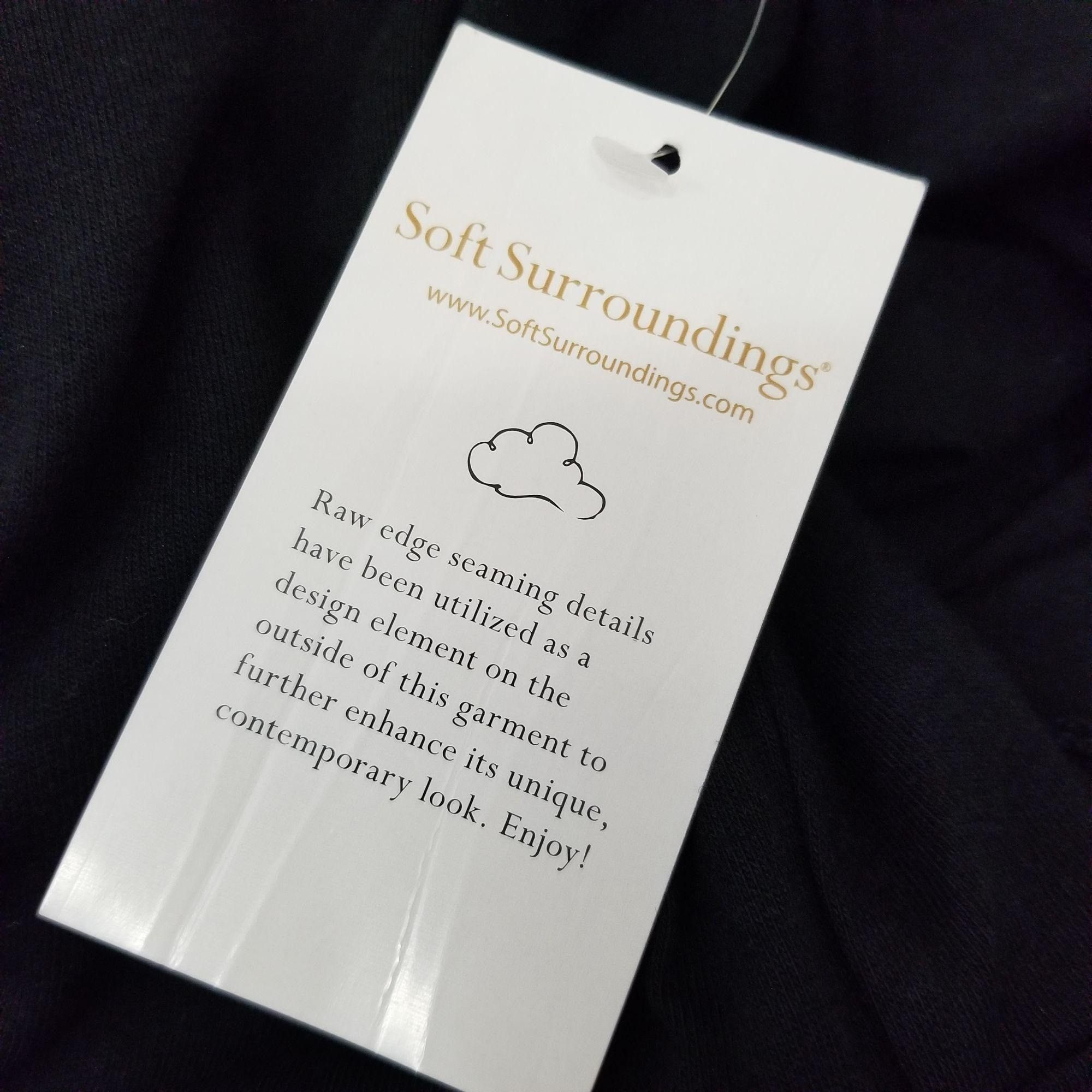 Soft Surroundings Soft Surroundings S Springtime Ruffles Black Dress V Neck St Size S / US 4 / IT 40 - 8 Thumbnail