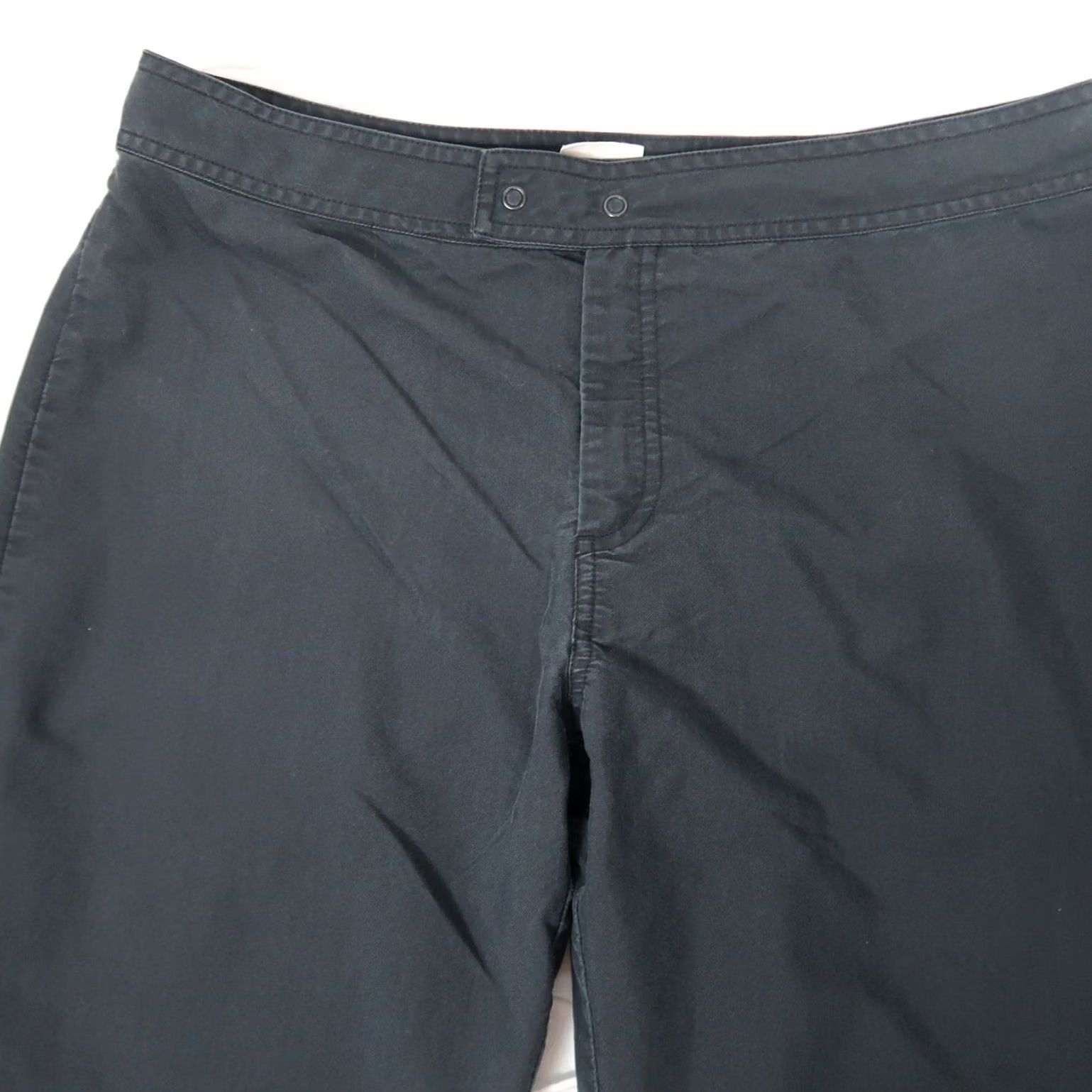 Gap VINTAGE Gap Black Mid Rise Bootcut Flare Pants Snaps Hem Women 10 Regular 31in Inseam 90s Casual Chino Size 32" / US 10 / IT 46 - 2 Thumbnail