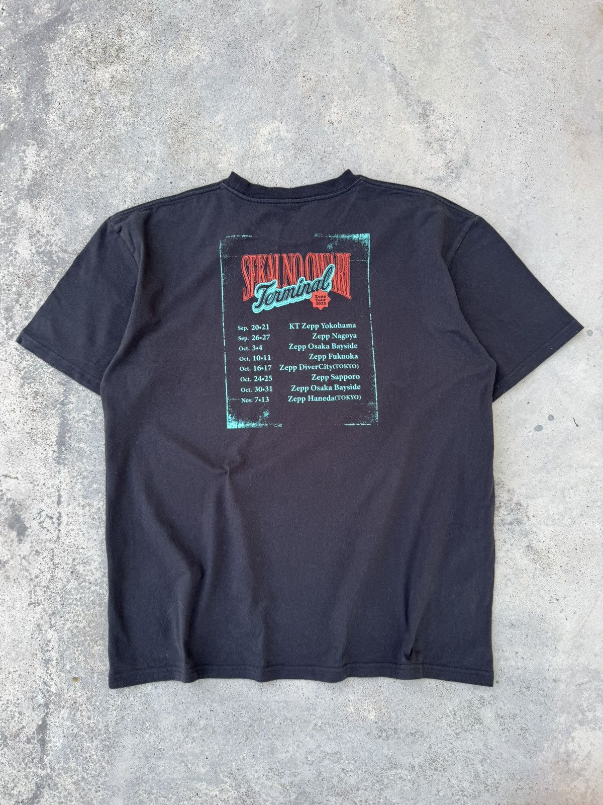 Band Tees Sekai No Owari Terminal Zepp Tour Japanese Band T shirt Size US L / EU 52-54 / 3 - 4 Thumbnail