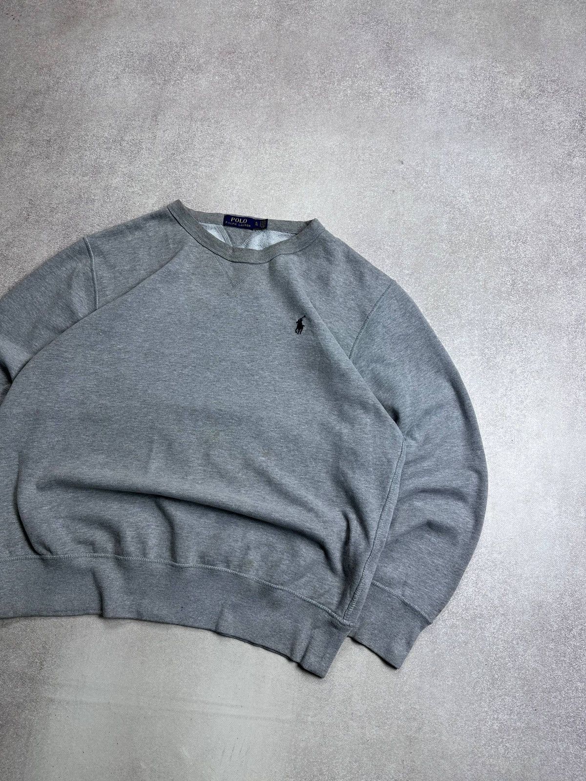 Polo Ralph Lauren Vintage Polo Ralph Lauren Grey Boxy Sweatshirt Y2K XL Size US XL / EU 56 / 4 - 2 Thumbnail
