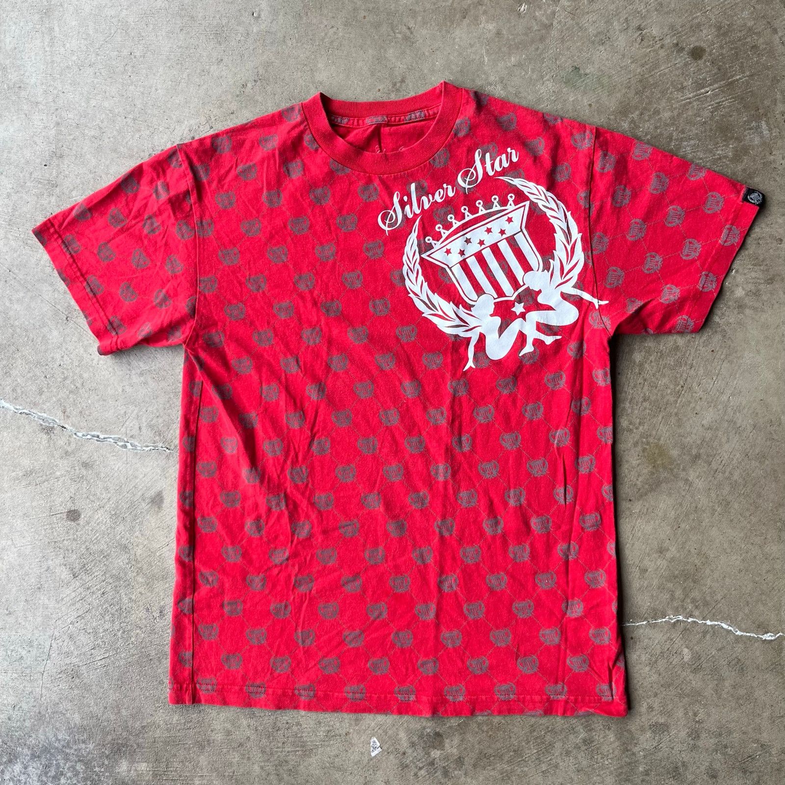 Vintage VINTAGE SILVER STAR Y2K SHIRT AOP 00S GRUNGE RED SMALL Size US S / EU 44-46 / 1 - 2 Thumbnail
