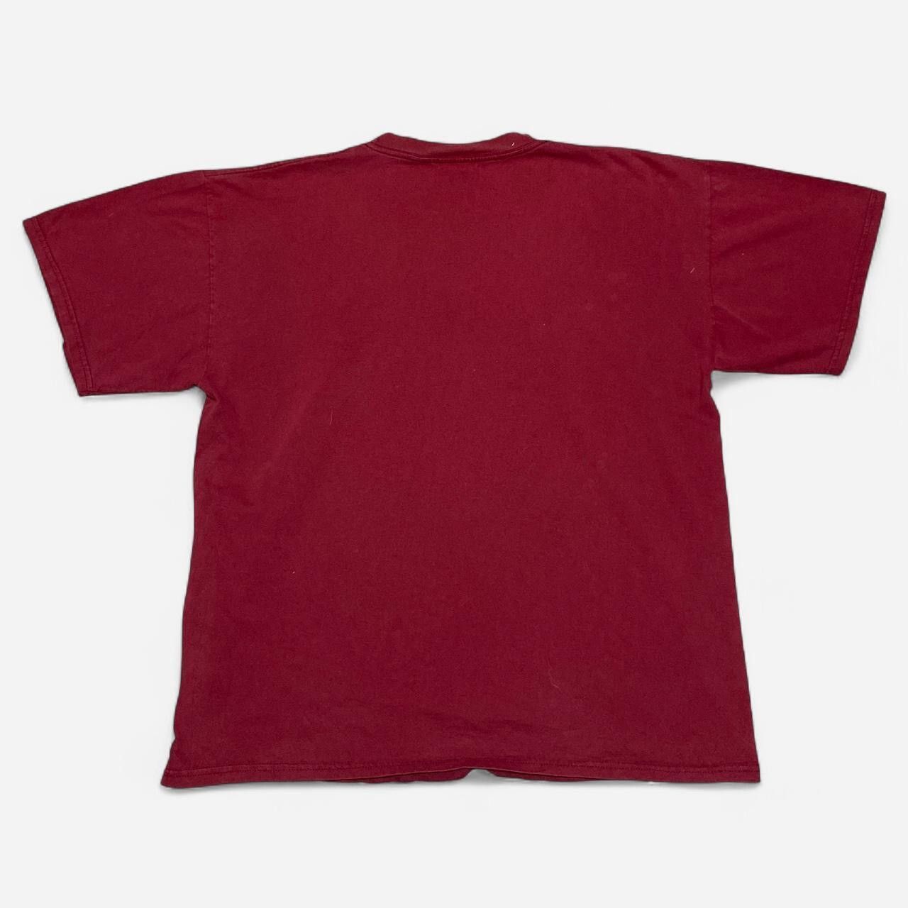Nike Vintage Nike swoosh burgundy and yellow graphic Tshirt Size US XL / EU 56 / 4 - 5 Thumbnail