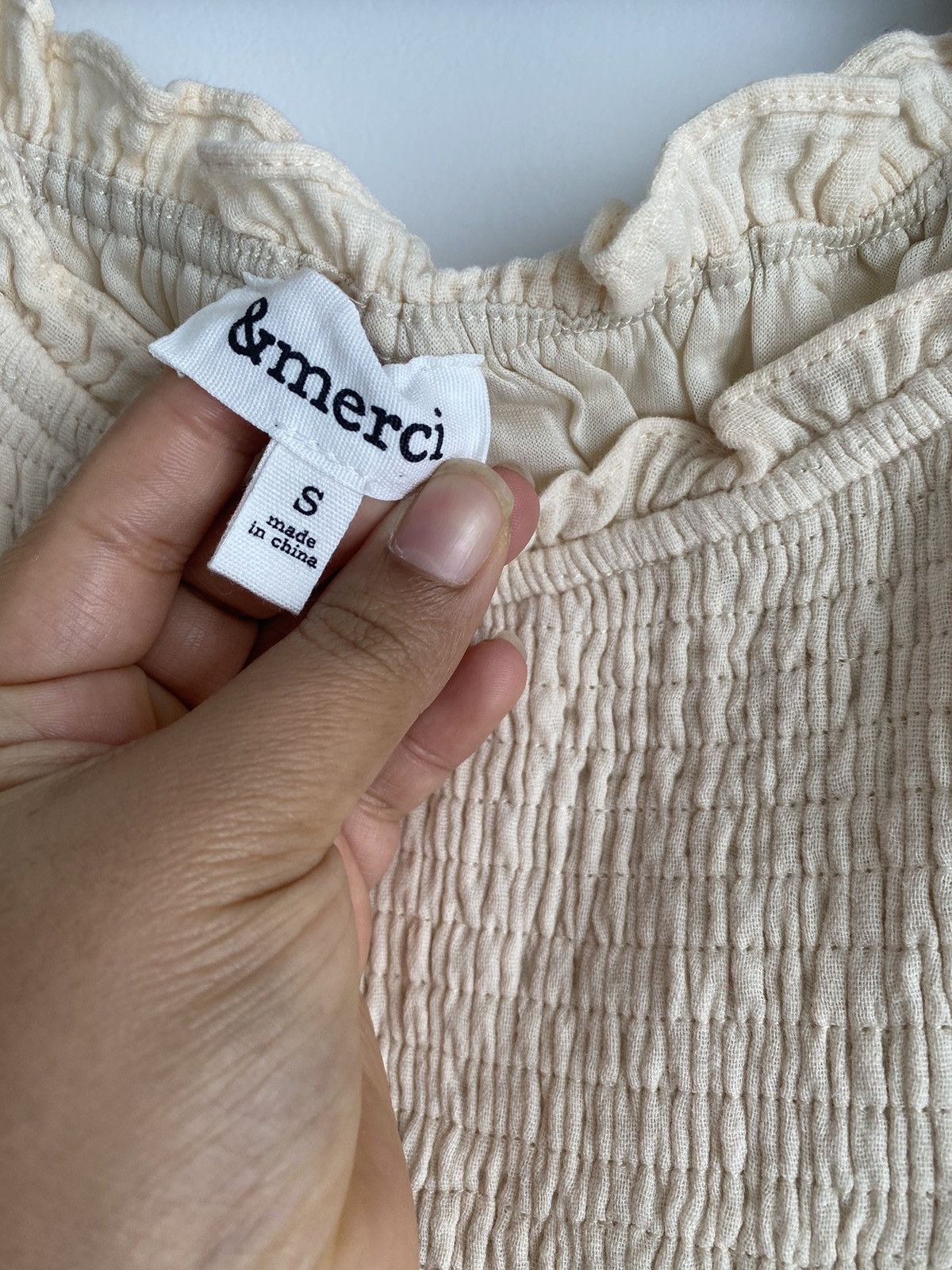 Other &merci taupe brown Puff Sleeve Babydoll ruffled Mini sz S Size S / US 4 / IT 40 - 9 Thumbnail