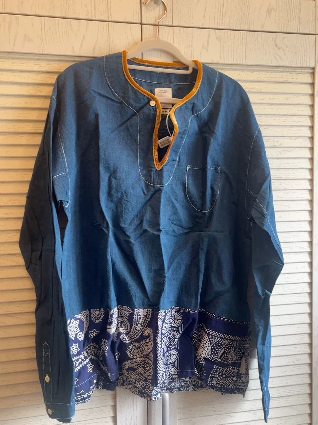 Visvim visvim Blue Denim Shirt with Trim Size US M / EU 48-50 / 2 - 1 Thumbnail
