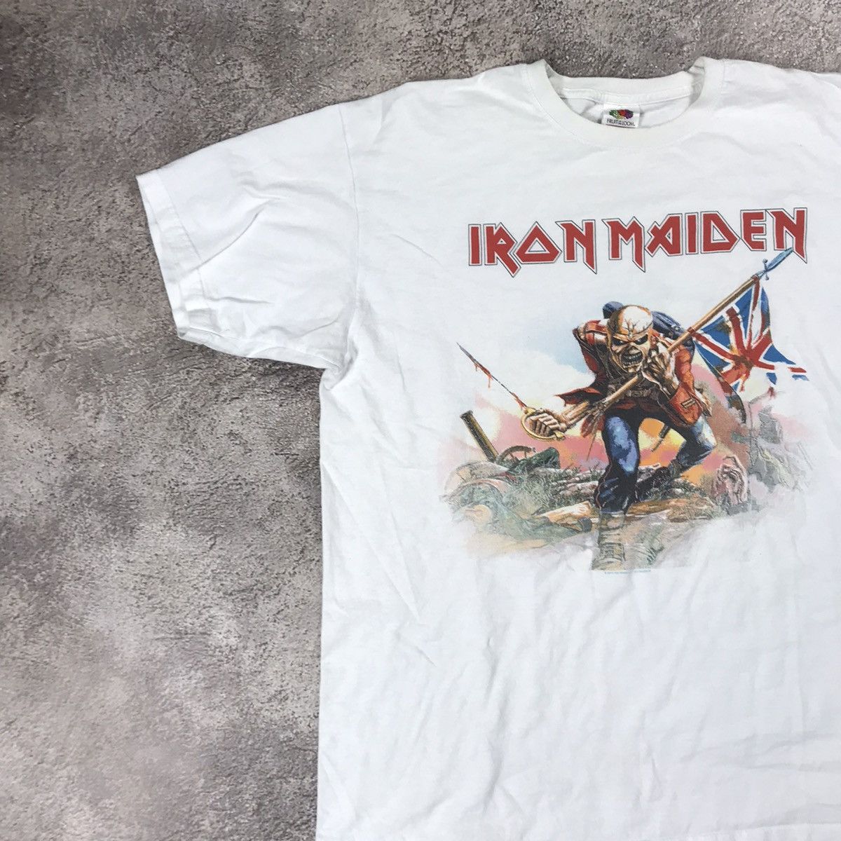 Vintage Vintage 90s Iron Maiden Band Tee Graphic Print Grunge Boxy L Size US L / EU 52-54 / 3 - 3 Thumbnail