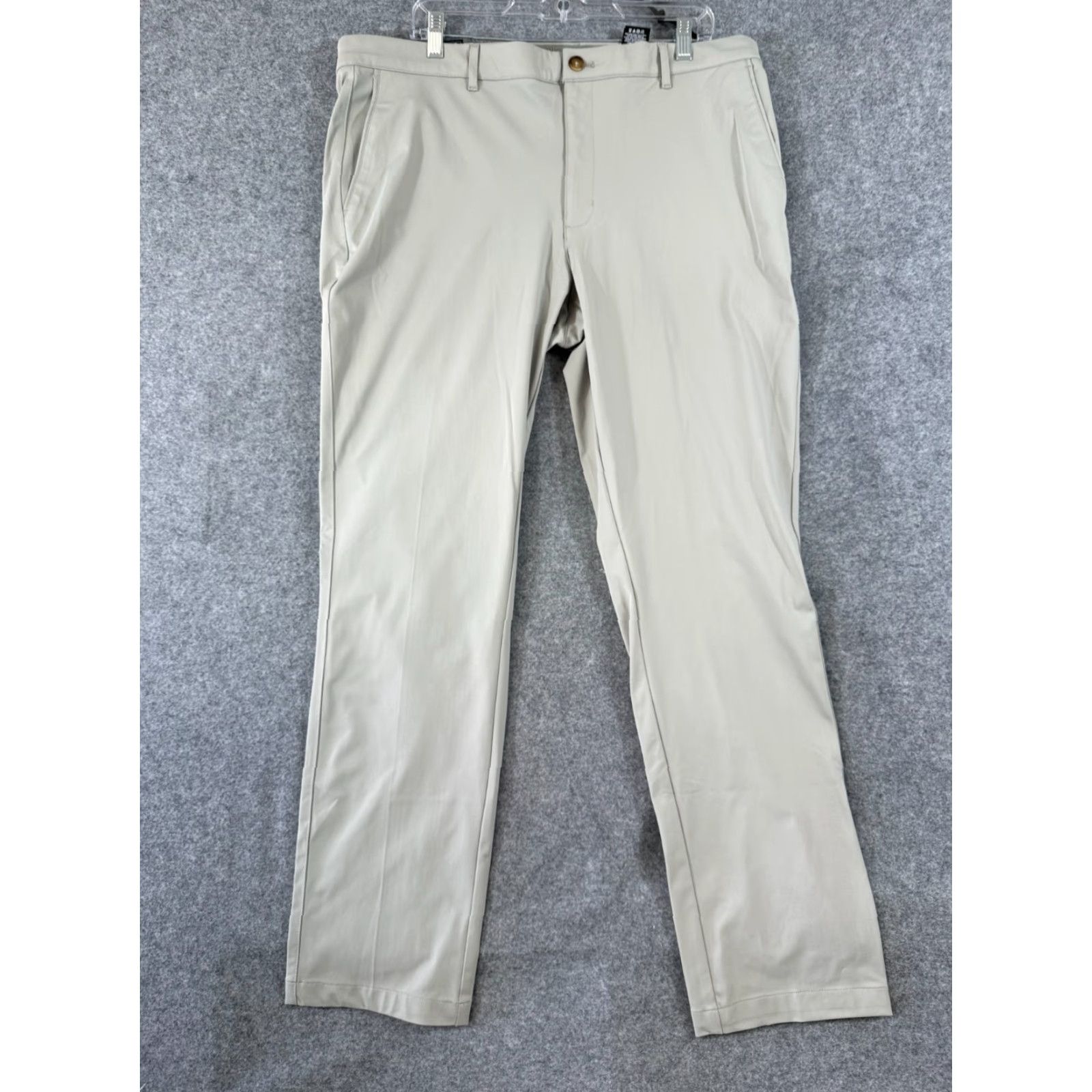 Vintage Greg Norman Pants Mens 38x32 Crusted Gravel Green Classic Stretch Golf Chino NWT Size US 38 / EU 54 - 3 Thumbnail