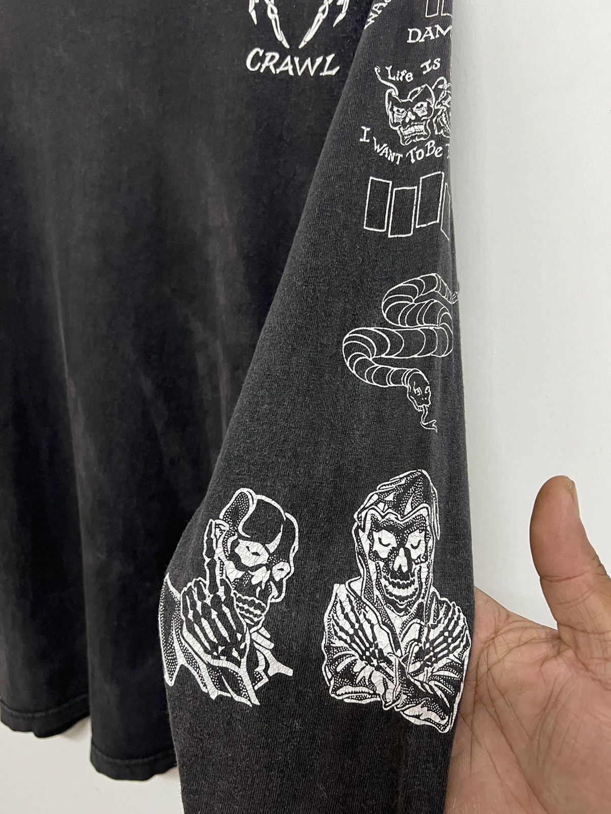Band Tees Vintage 90s Henry Rollins Search & Destroy Tattoo Tee Size US M / EU 48-50 / 2 - 5 Thumbnail
