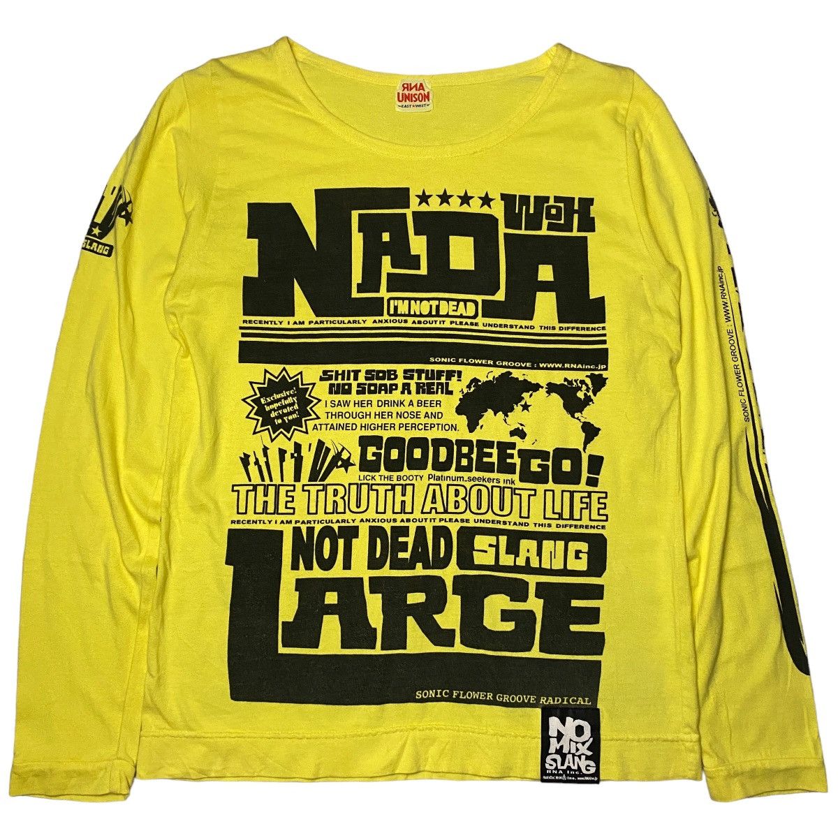 Hysteric Glamour 2000's RNA Inc Poem Slang Radical Punk Longsleeve Size US S / EU 44-46 / 1 - 1 Thumbnail