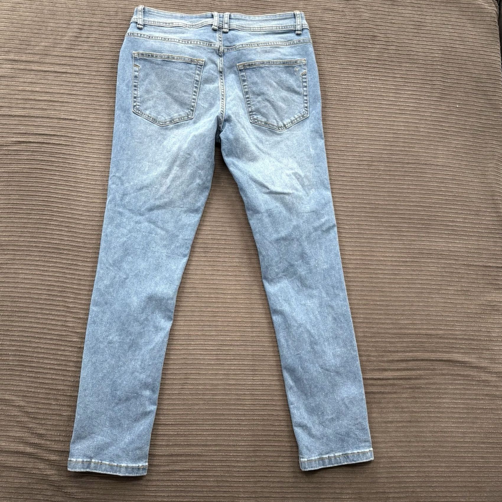 Vintage The Perfect Jean Jeans Slim 30/30 30 Inseam Blue Cotton Denim City Logo Mens Skinny Fit Size US 30 / EU 46 - 2 Thumbnail