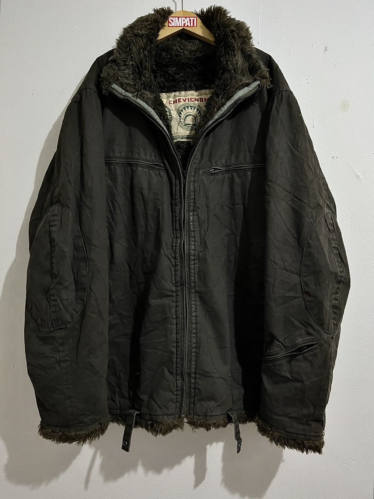 Chevignon Crazy Fur Japanese Chevignon Canvas Fur jacket Yasuyuki Styl Size US L / EU 52-54 / 3 - 6 Thumbnail