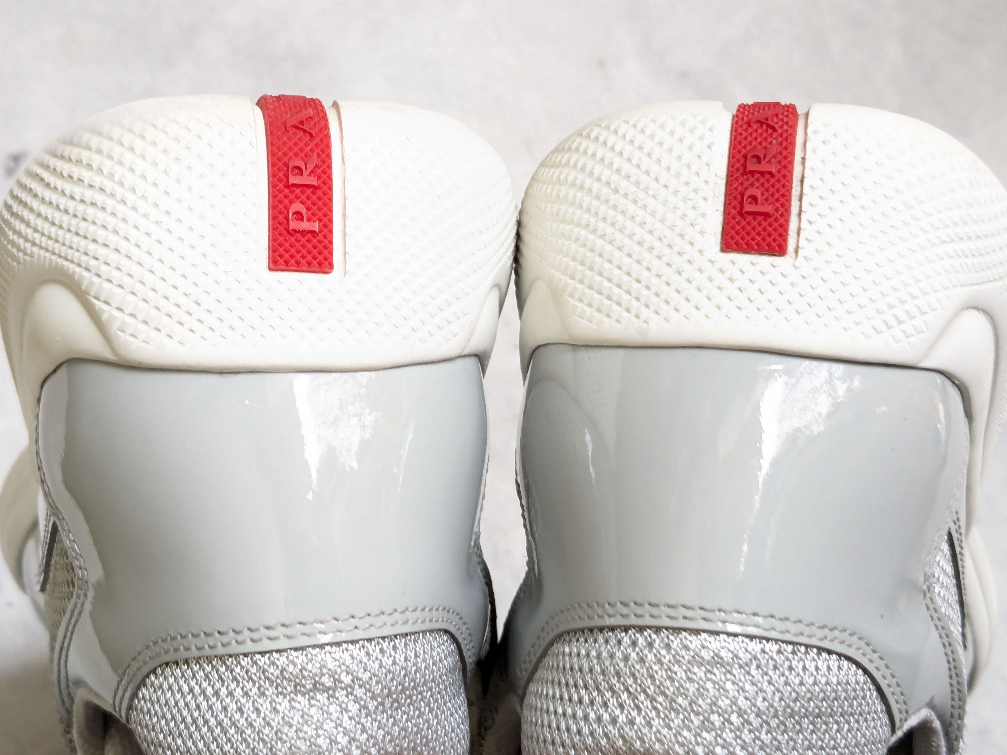 Prada Prada America's Cup Gray Patent Leather 11 US Low Size US 11 / EU 44 - 15 Thumbnail