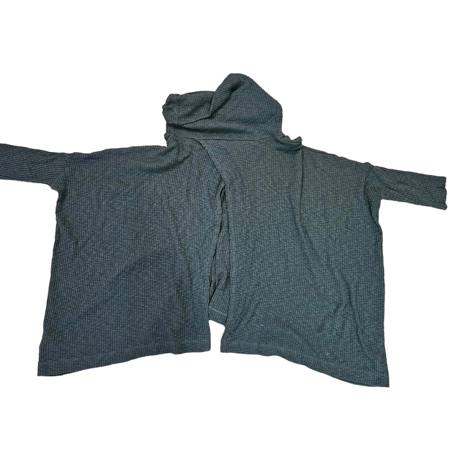 Designer FP Beach Cowl Neck Pullover Sweater Teal Green Size Small Size S / US 4 / IT 40 - 4 Thumbnail