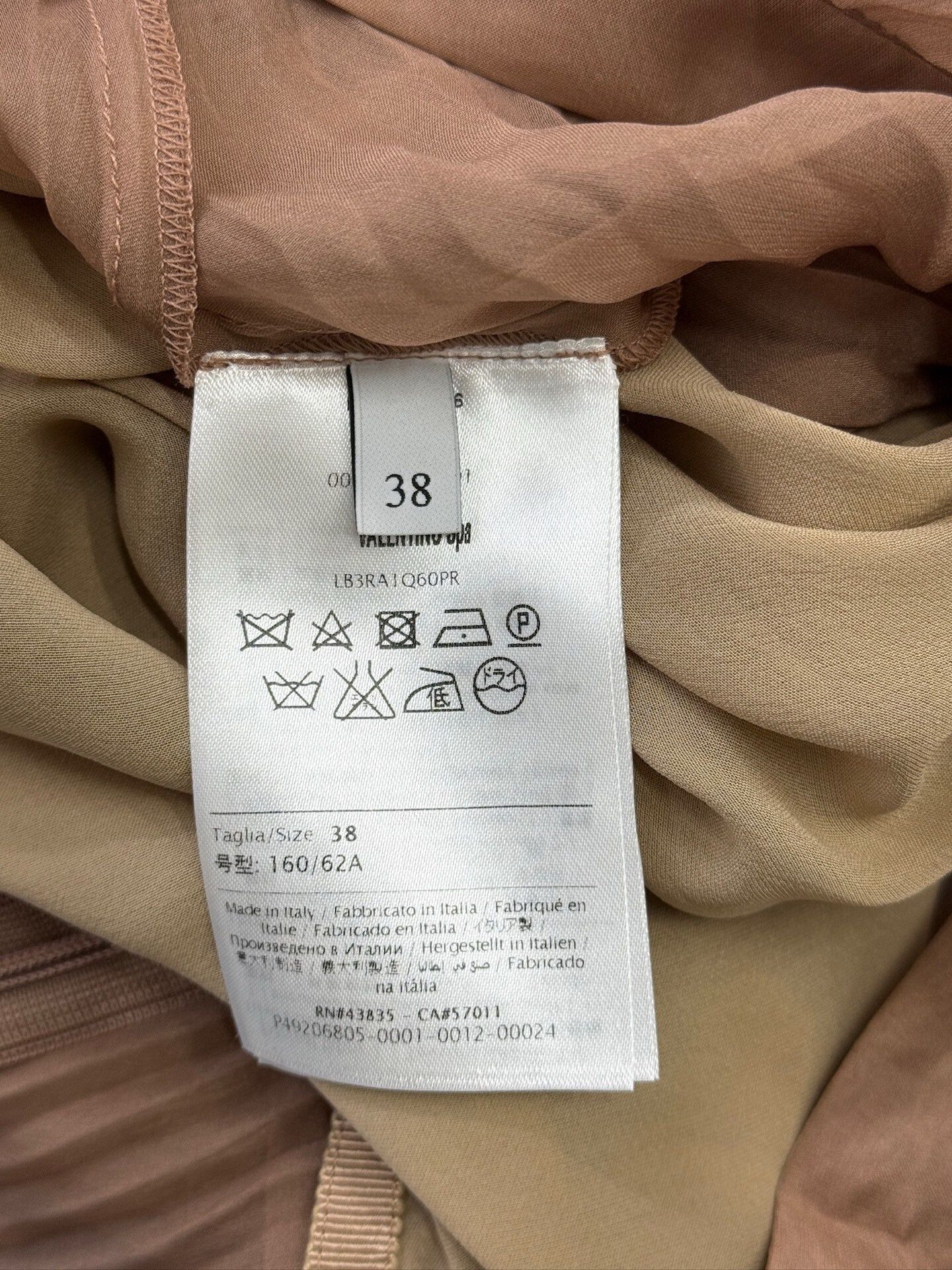 Valentino Valentino Silk Panel Midi Pleated Skirt Size 38" / US 16 / IT 52 - 6 Thumbnail
