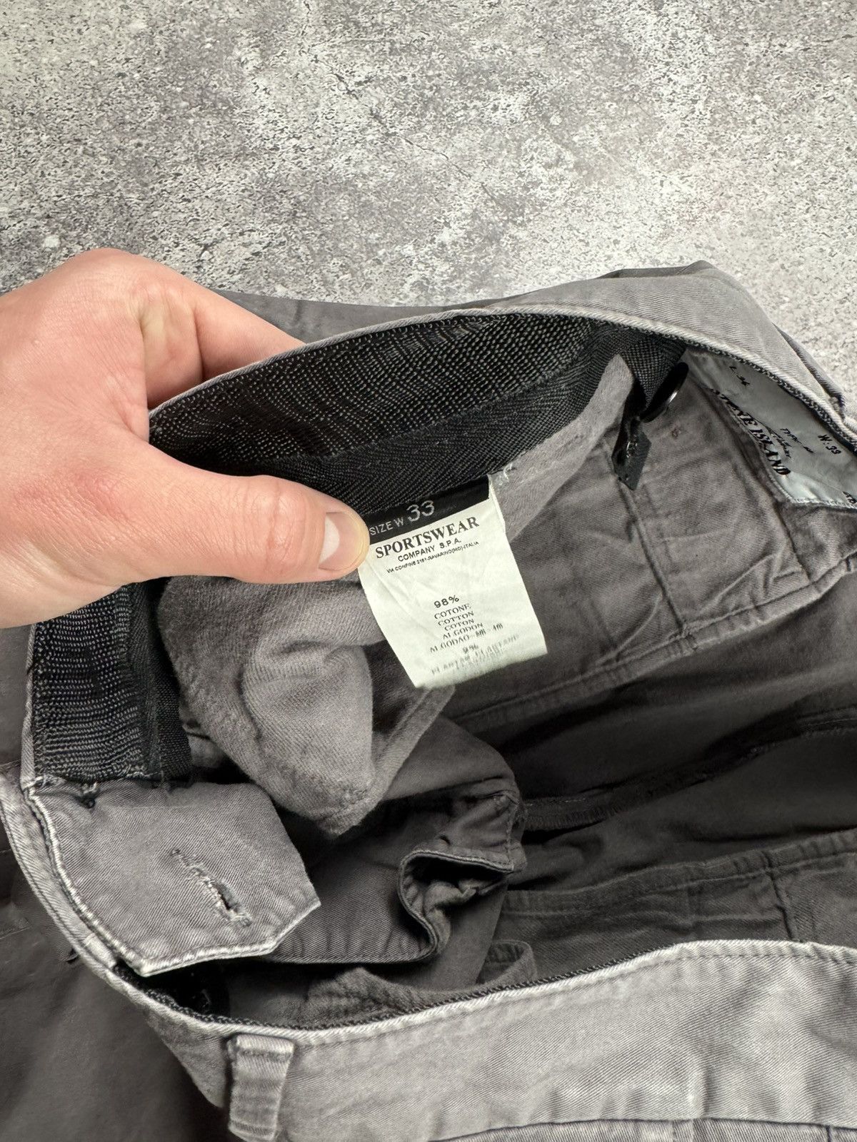 Stone Island Vintage Stone Island Faded Garment Dyed Pants Chinos Distres Size US 33 - 14 Thumbnail
