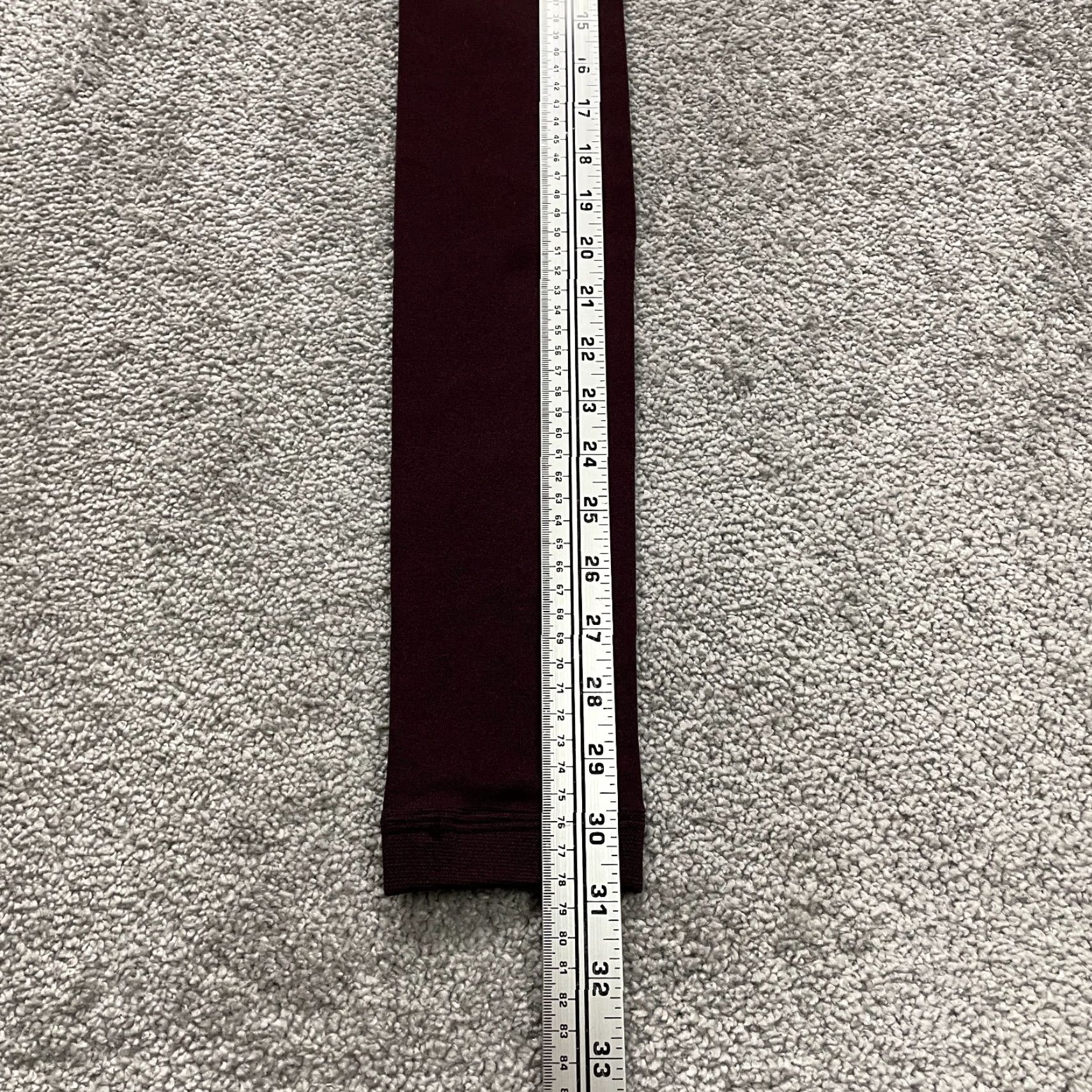 Vintage Warners Blissful Benefits Leggings Women 2-3XL Maroon Athletic Compression Size 26" / US 2 / IT 38 - 6 Thumbnail