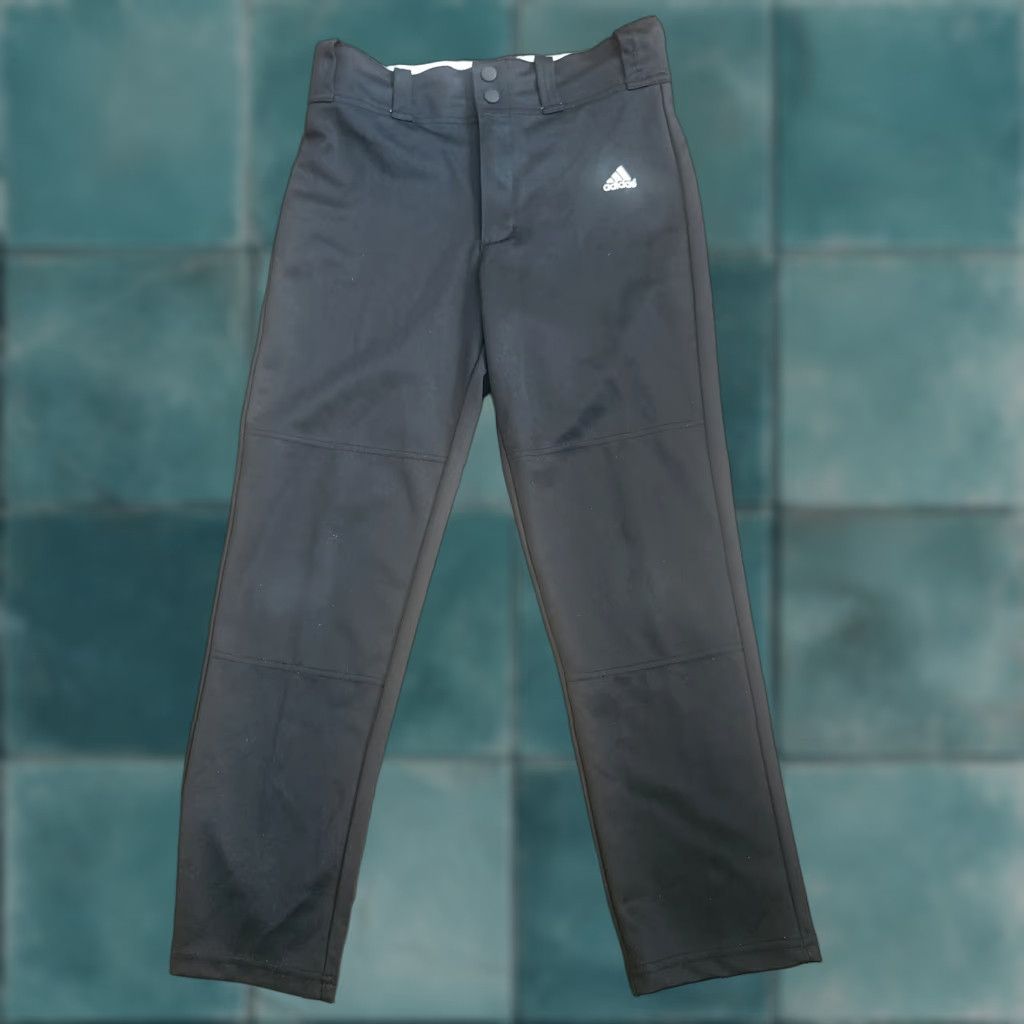 Adidas Adidas Climalite Mens Medium Black Athletic Training Pants Cropped Inseam Size US 31 - 1 Thumbnail