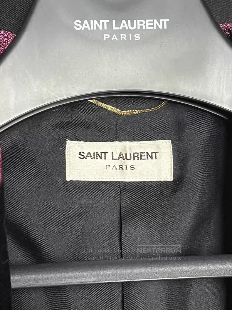 Saint Laurent Paris Saint Laurent Paris Glitter Velvet Lapel Suit i Size XS / US 0-2 / IT 36-38 - 2 Thumbnail