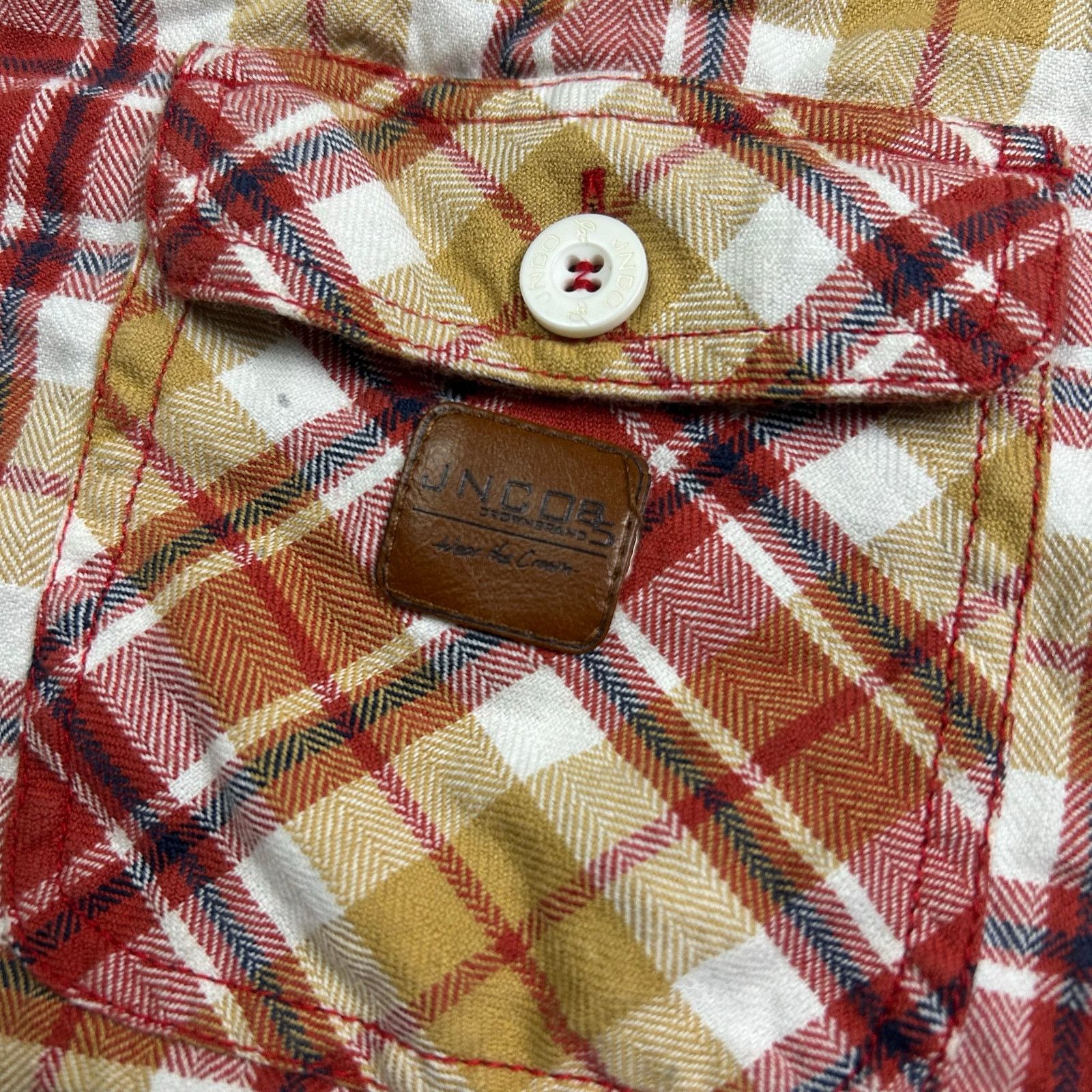 JNCO JNCO Men's Plaid Hoodie Shacket Size US L / EU 52-54 / 3 - 2 Thumbnail