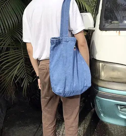 Japanese Brand Fashion denim tote bag shoulder bag Size ONE SIZE - 4 Thumbnail
