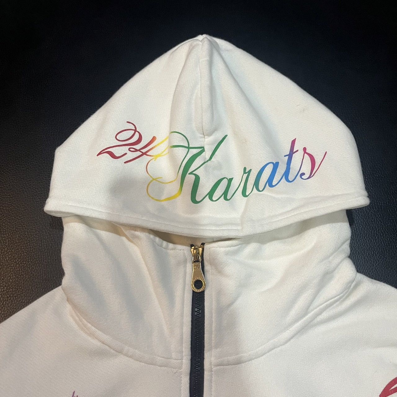 Japanese Brand 24karats zip up hoodie Size US L / EU 52-54 / 3 - 3 Thumbnail