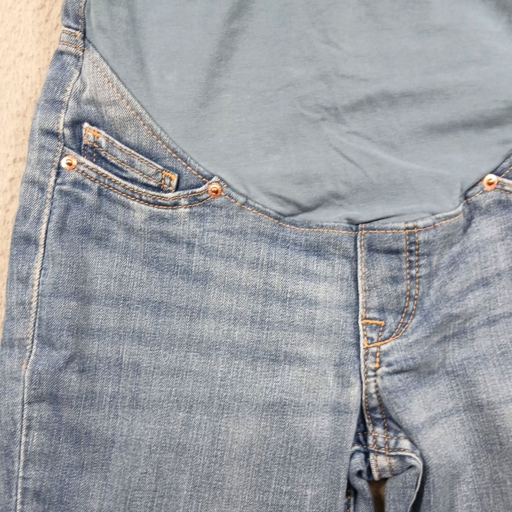 H&M H&M Mama Maternity Super Skinny Jeans XS Blue Light Wash Over Belly EUC Size 26" / US 2 / IT 38 - 6 Thumbnail