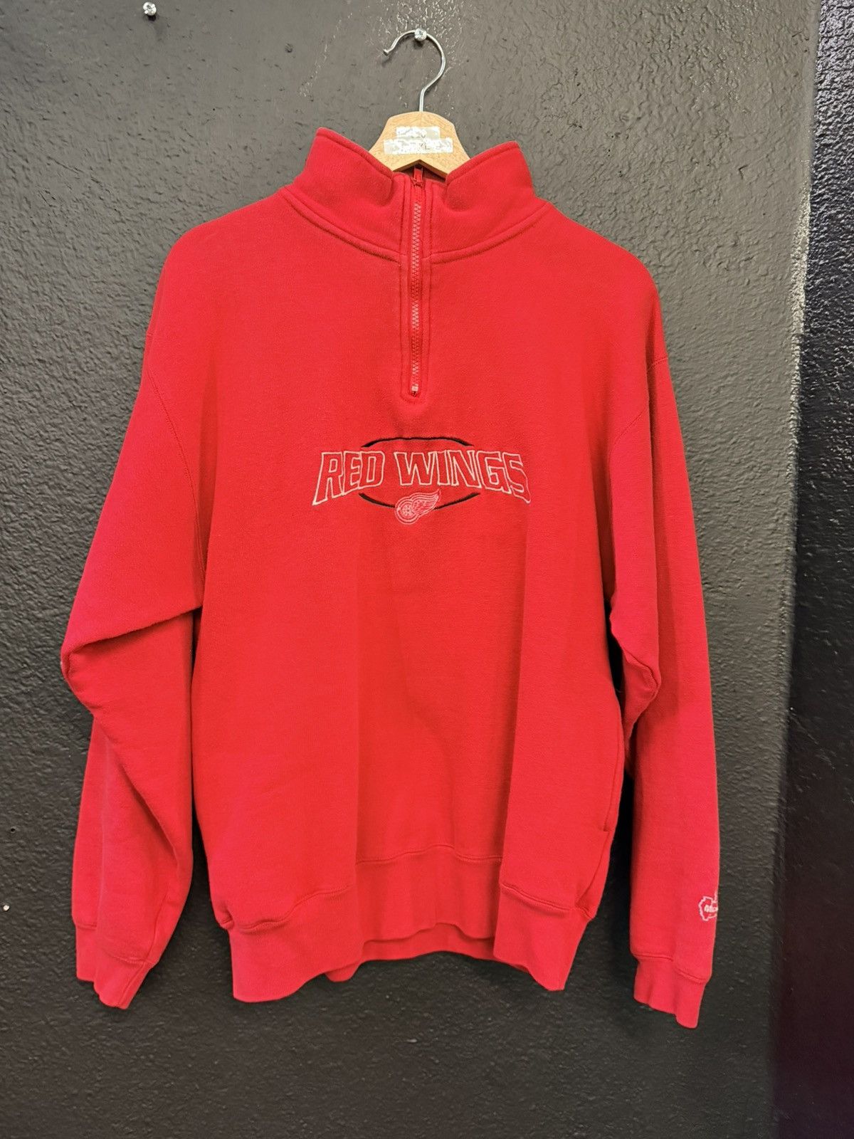Vintage Vintage Red Wings Quarter Zip Size US M / EU 48-50 / 2 - 1 Thumbnail