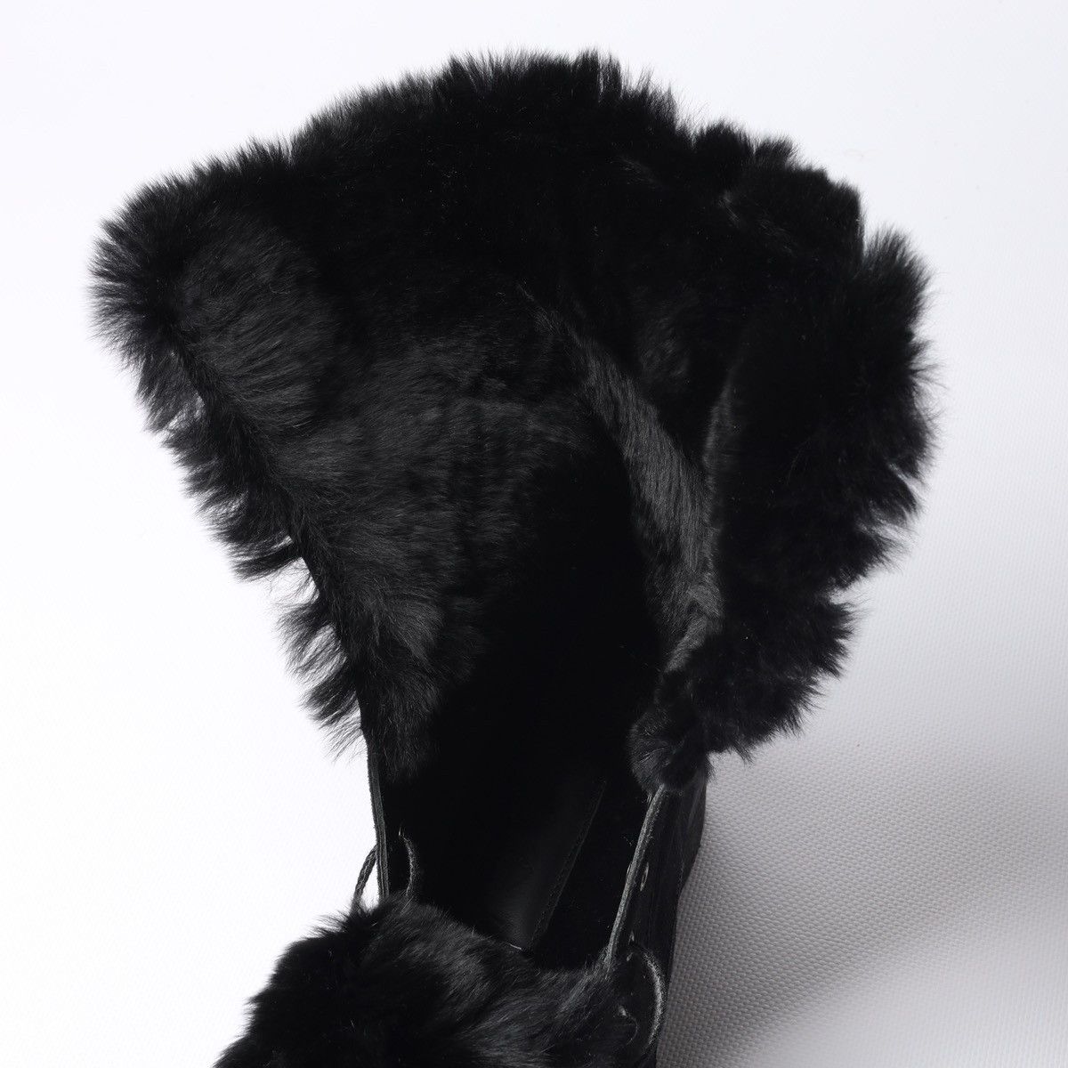Loro Piana Loro Piana Snow Dream Beaver Fur Black Suede Ankle Boots Size US 6 / IT 36 - 23 Thumbnail