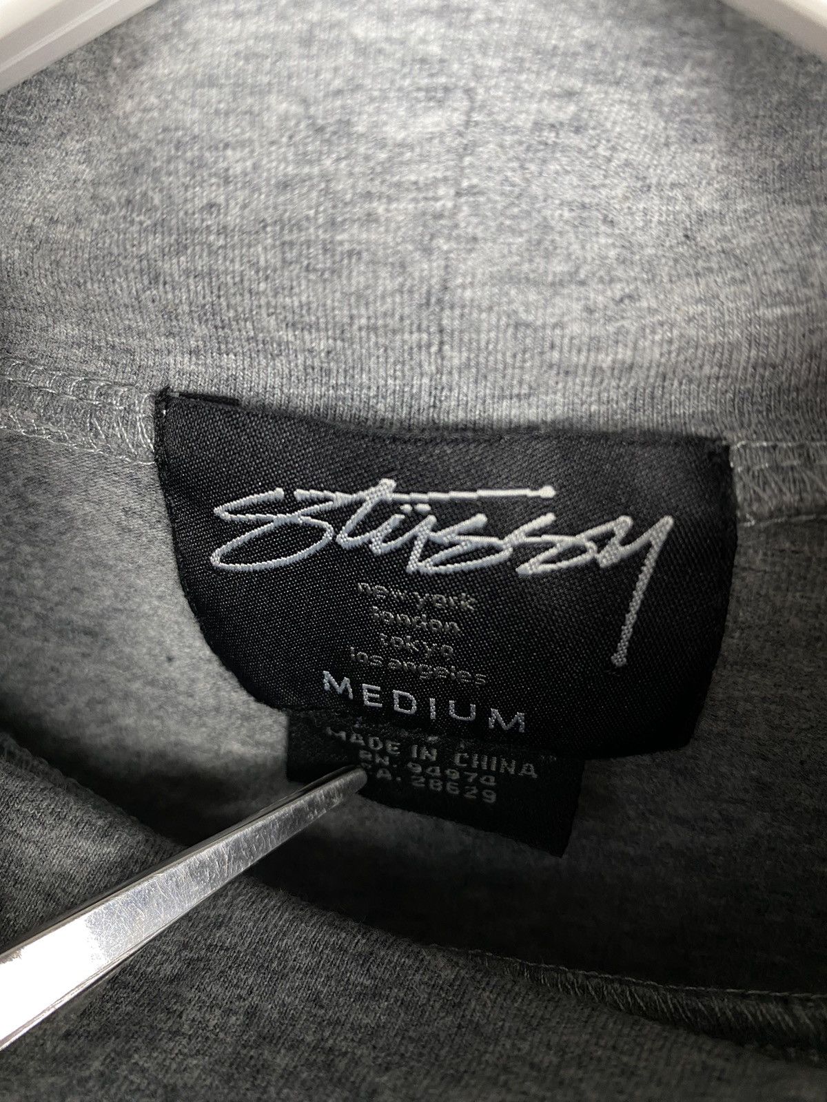 Stussy × Vintage Hype Stussy Long Sleeve Cropped Neck Logo Vintage Size M / US 6-8 / IT 42-44 - 9 Thumbnail