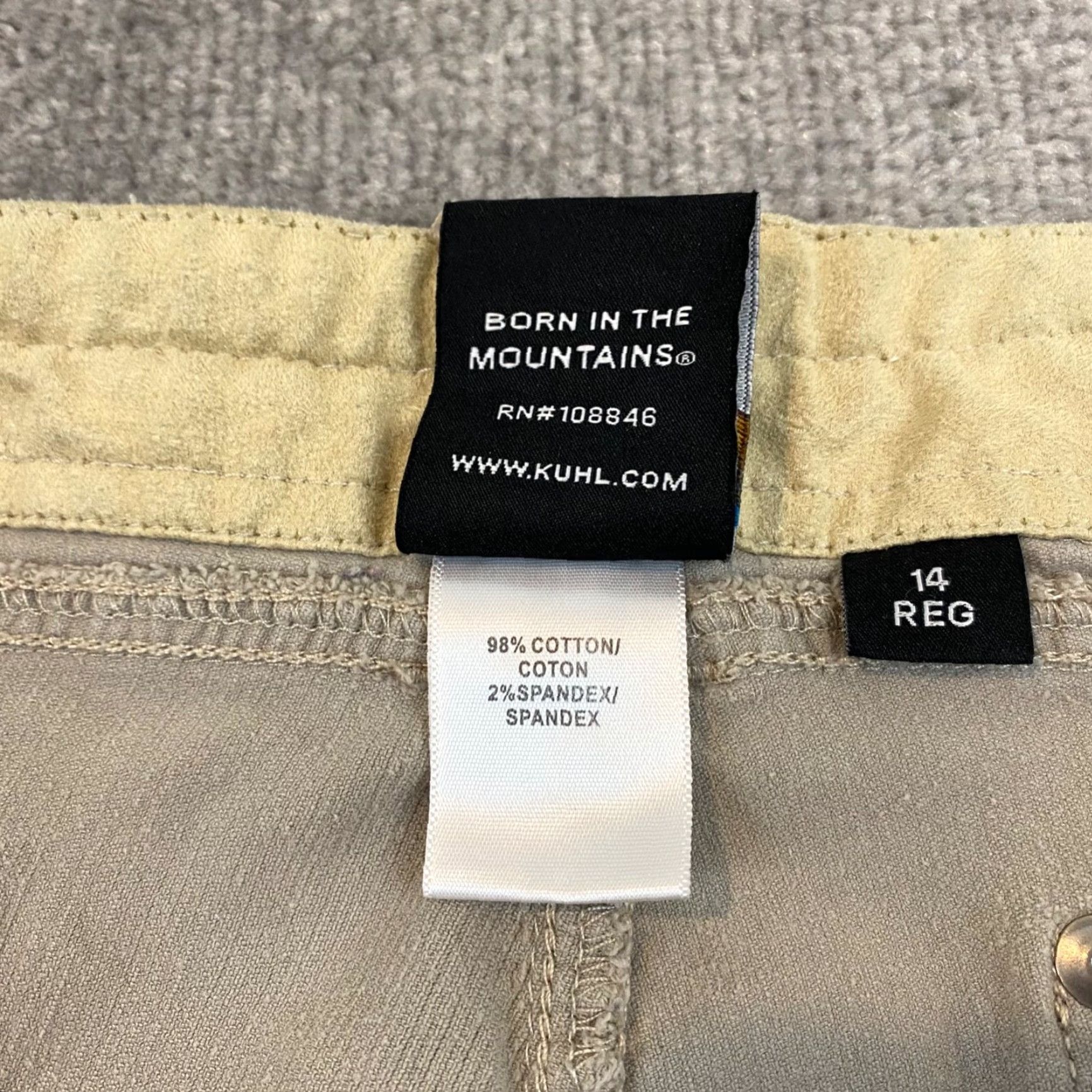 Vintage Kuhl Pants Women 14 Reg Straight Khaki Brown Tan Hiking Trail Everyday (34x28) Size 36" / US 14 / IT 50 - 7 Thumbnail